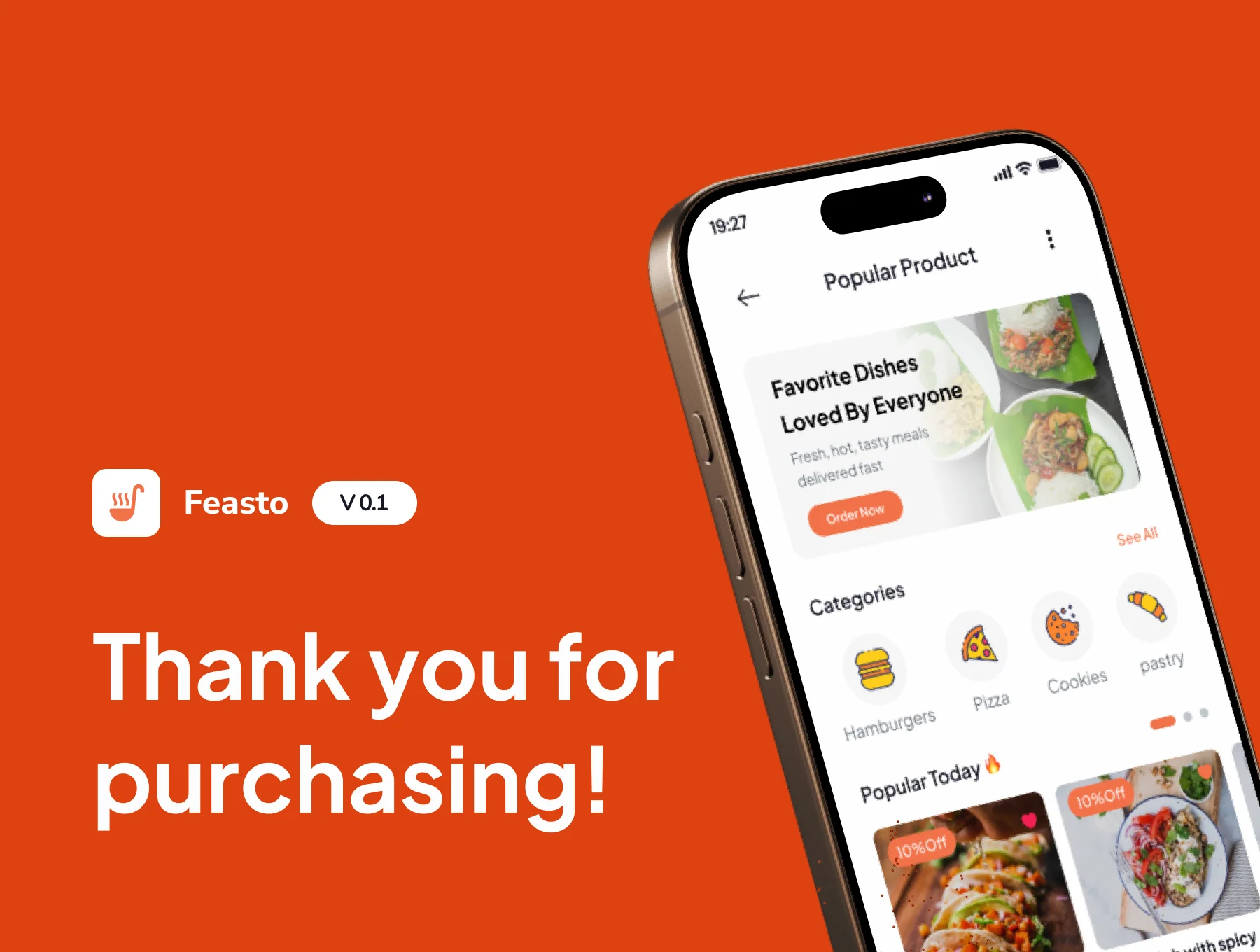 Feasto - Reservation & Food Delivery Mobile App UI Kits 6