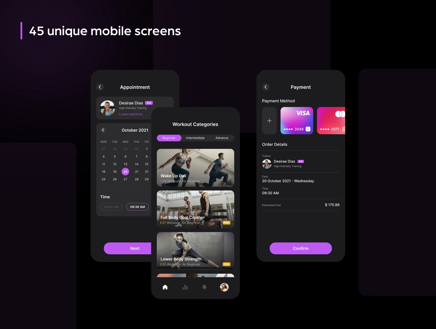Feat Fitness UI Design Kit 2