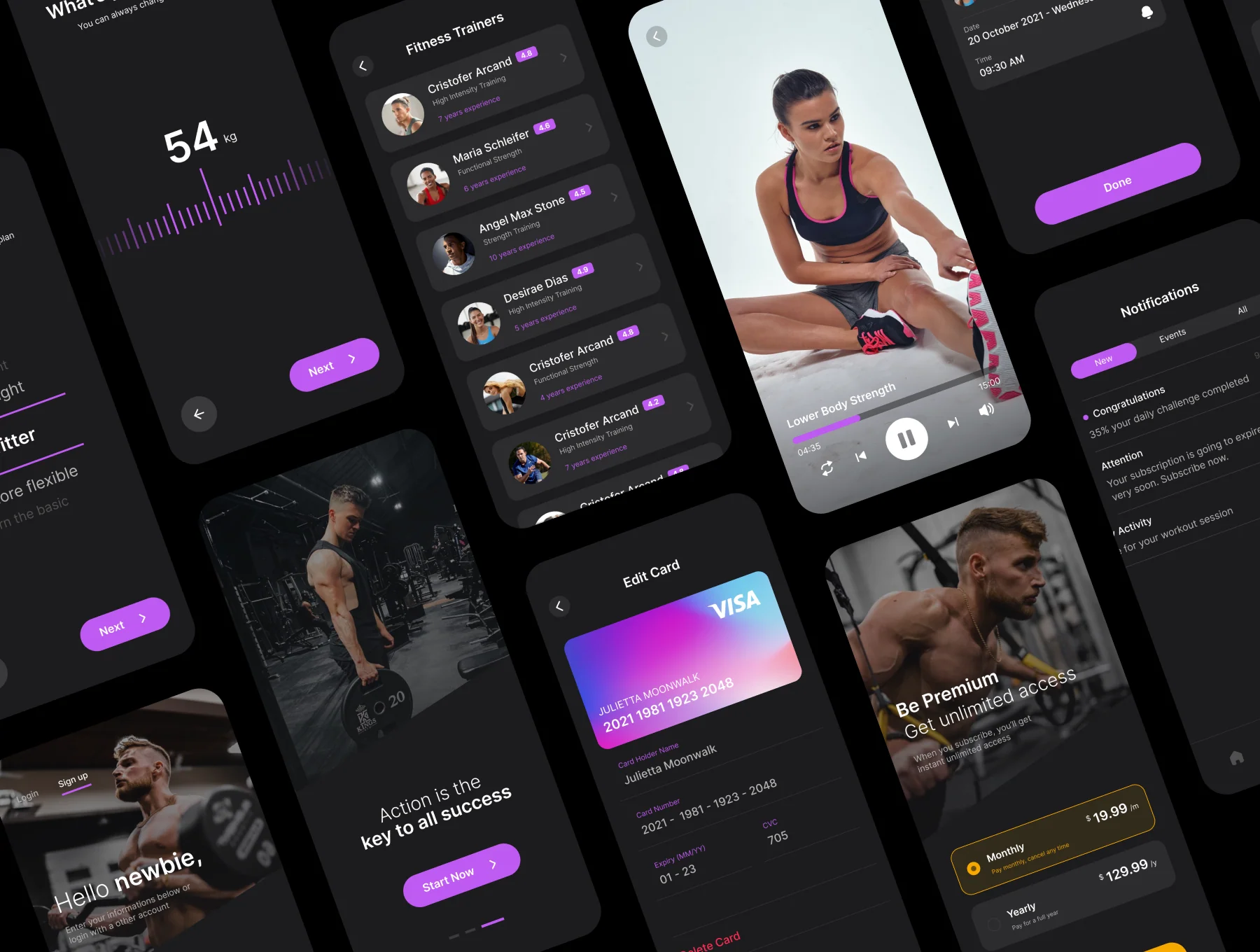Feat Fitness UI Design Kit 4