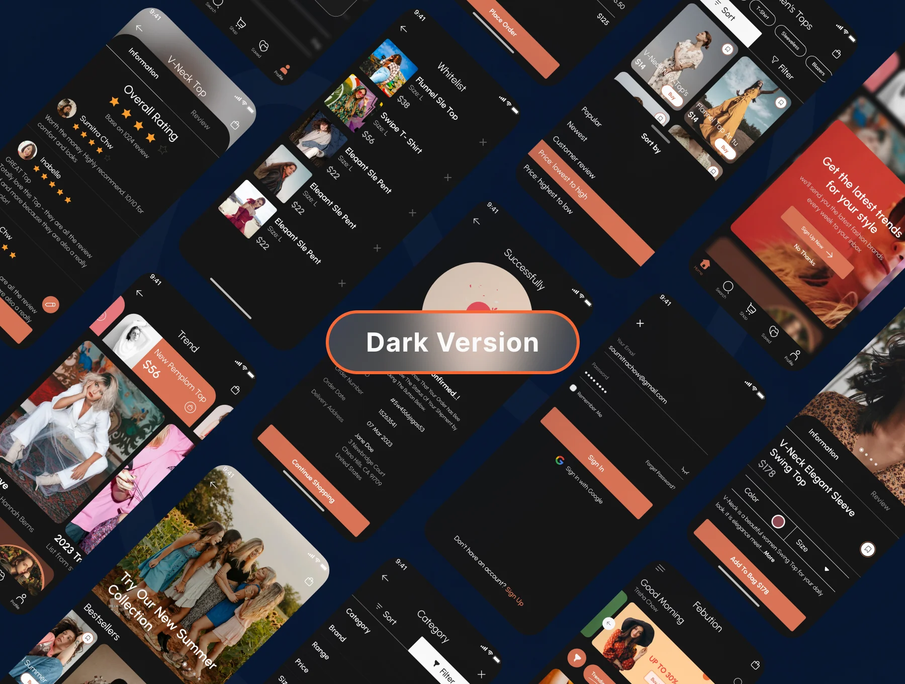 Febution Clothing's App UI Kit 3