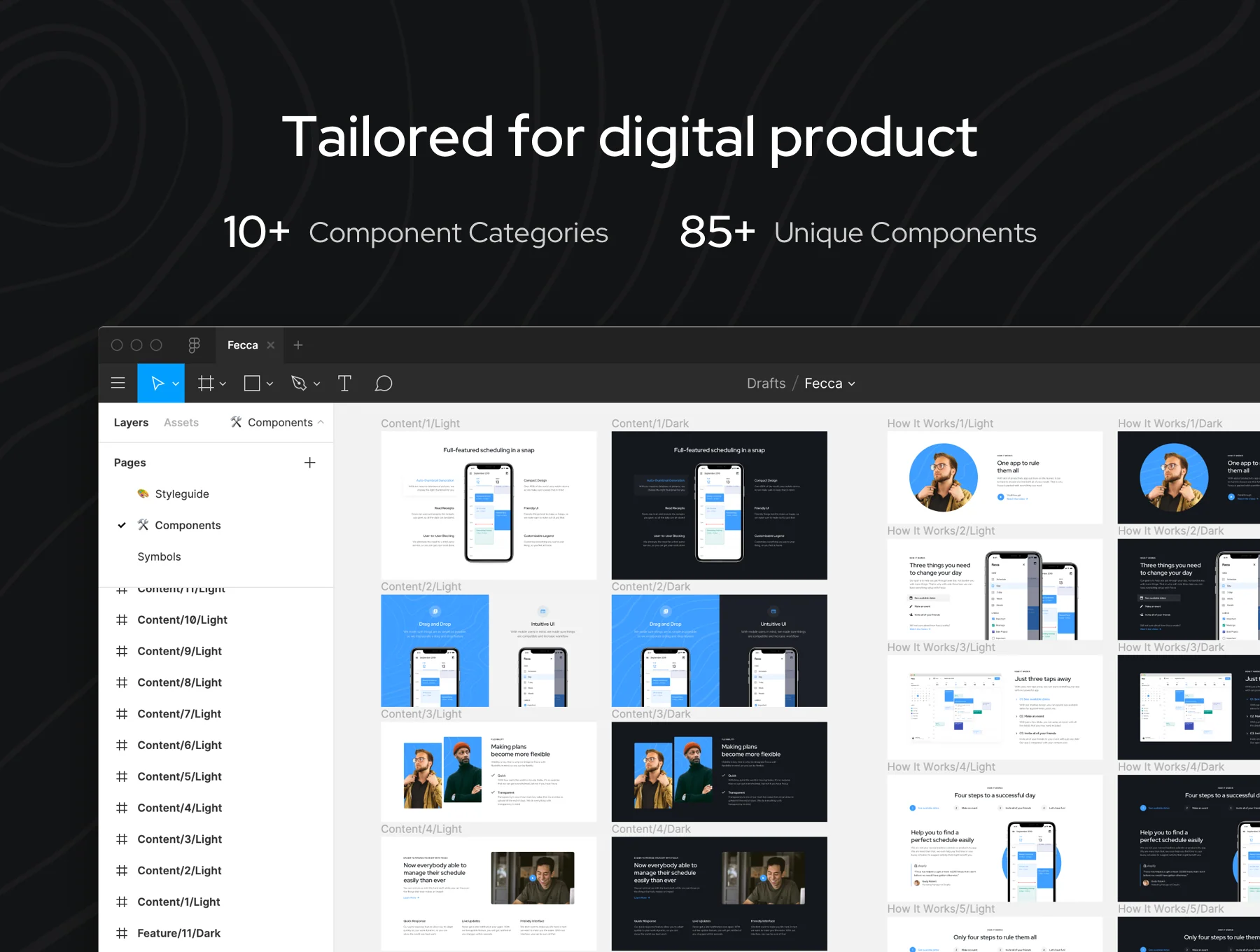 Fecca - Landing Page UI Kit (Figma) 2