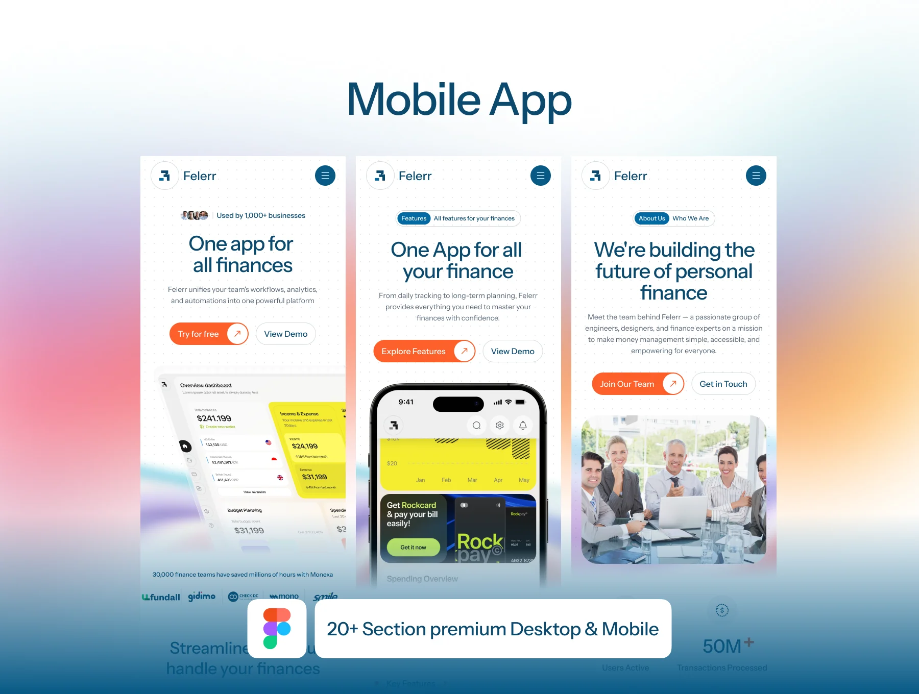 Felerr - Finance website App 6