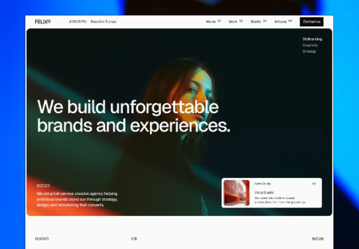 Felix® — Premium Creative Agency Template