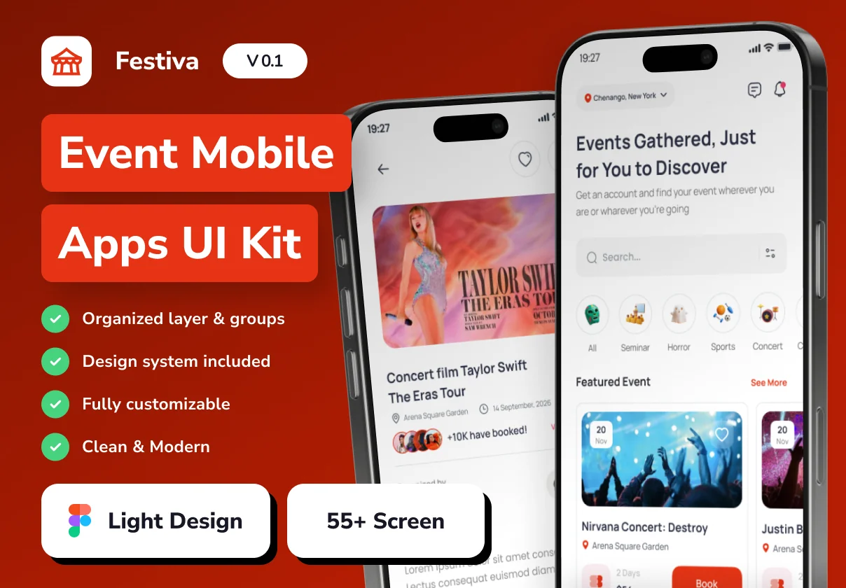 Festiva - Event Mobile App UI Kit