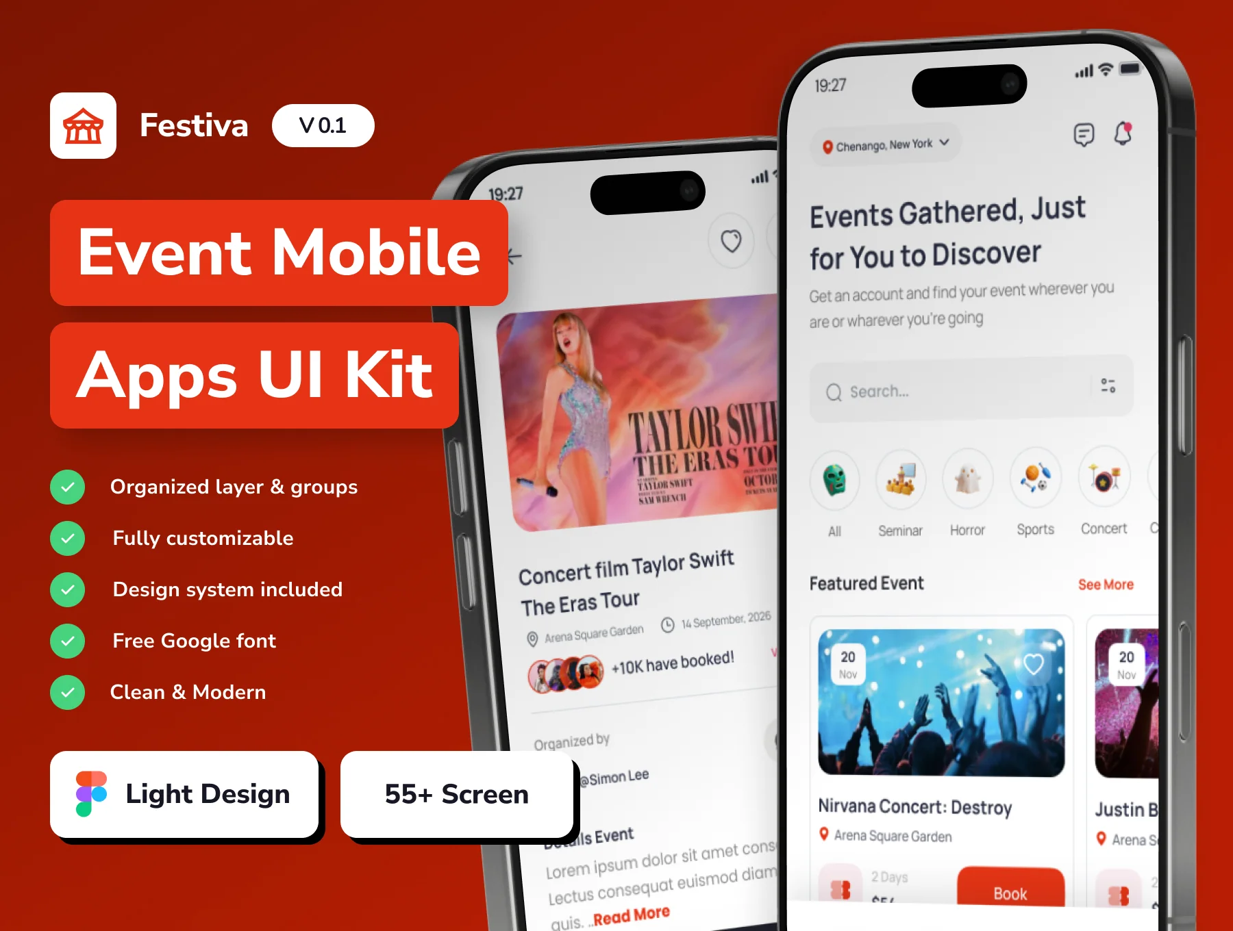 Festiva - Event Mobile App UI Kit