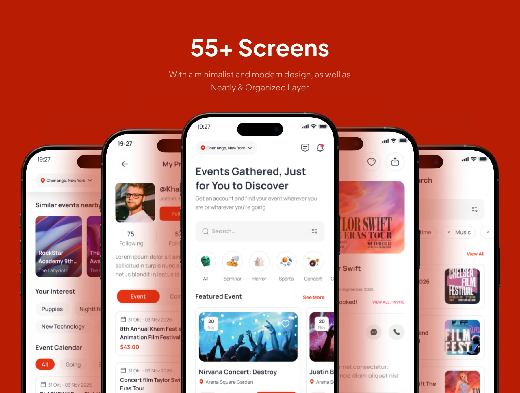 Festiva - Event Mobile App UI Kit 3