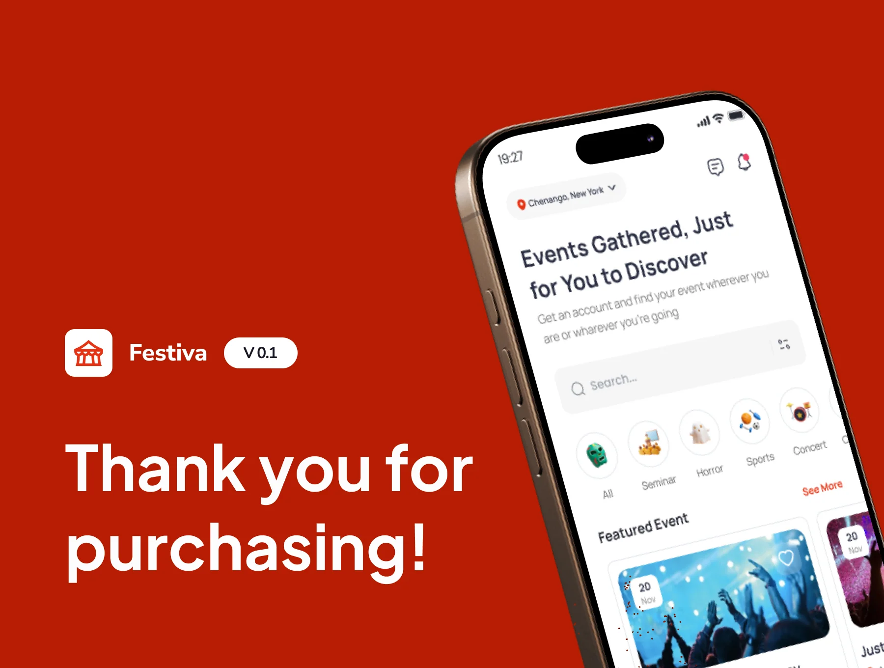 Festiva - Event Mobile App UI Kit 6