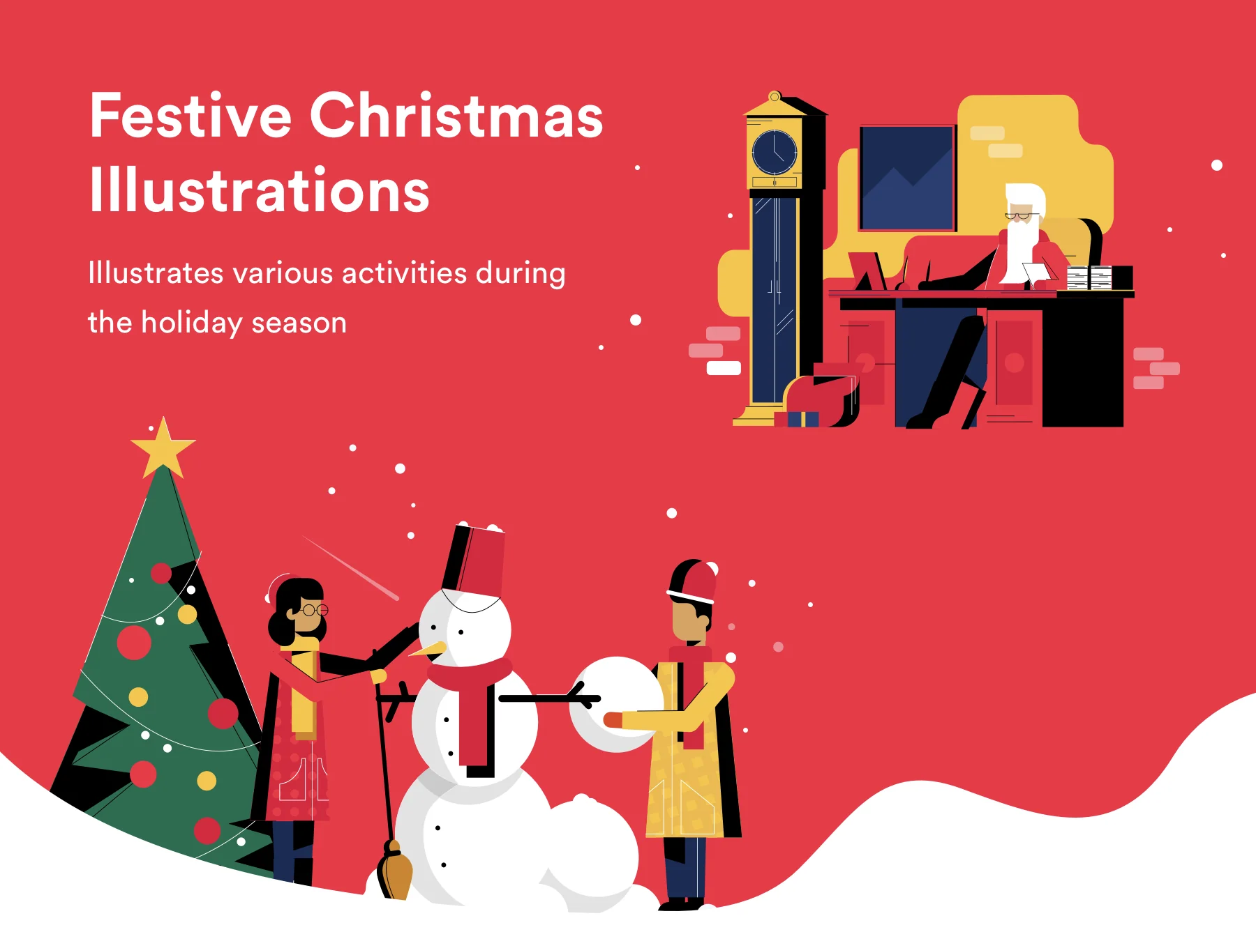Festive Christmas Illustrations