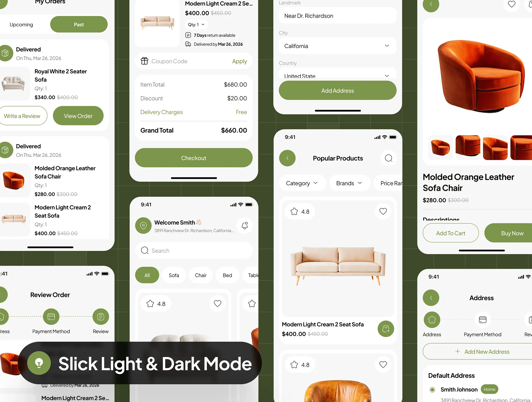 Fetra - Furniture Ecommerce App UI Kit 5