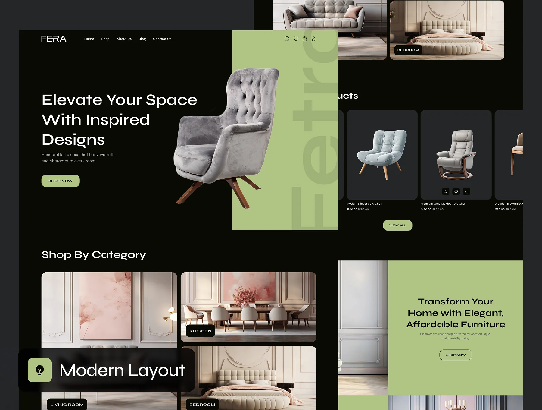Fetra - Furniture Ecommerce Website UI Kit 3