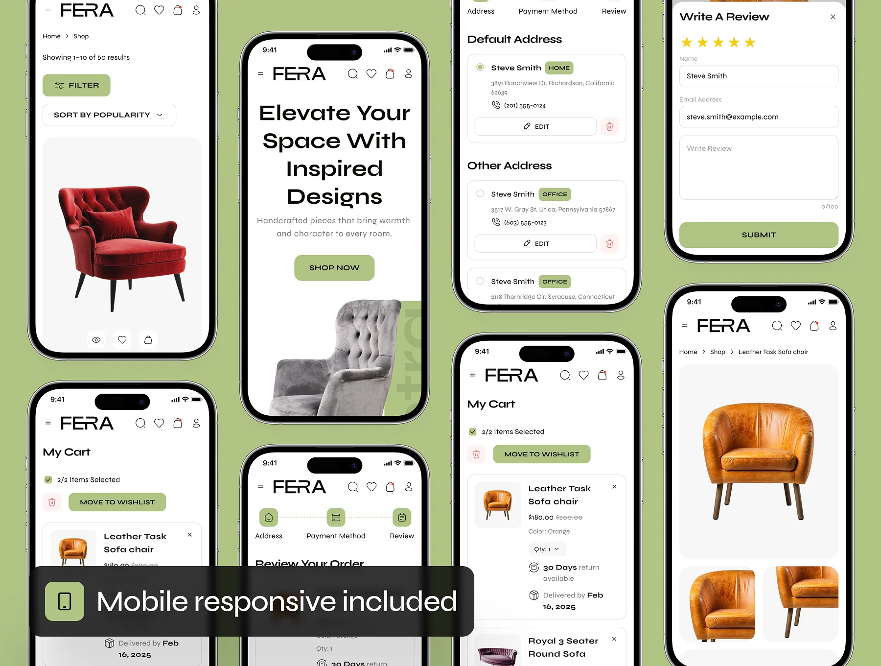 Fetra - Furniture Ecommerce Website UI Kit 7