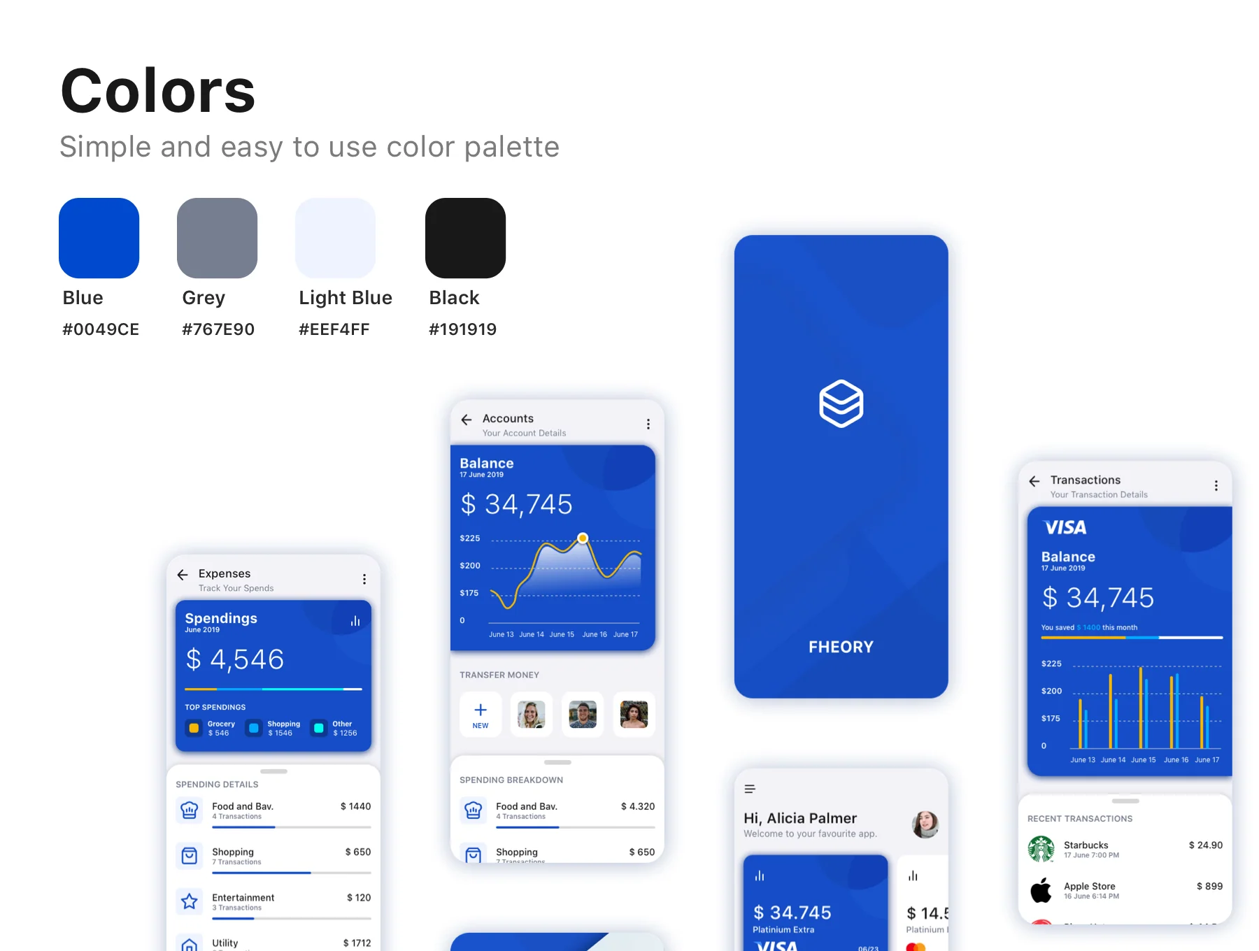 Fheory Financial iOS UI Kit 3