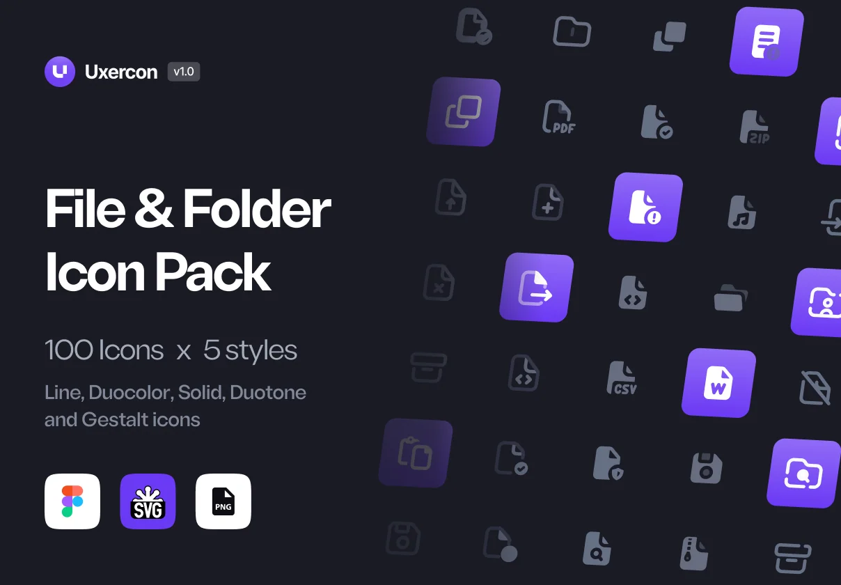 File & Folder - Uxercon Icon Pack