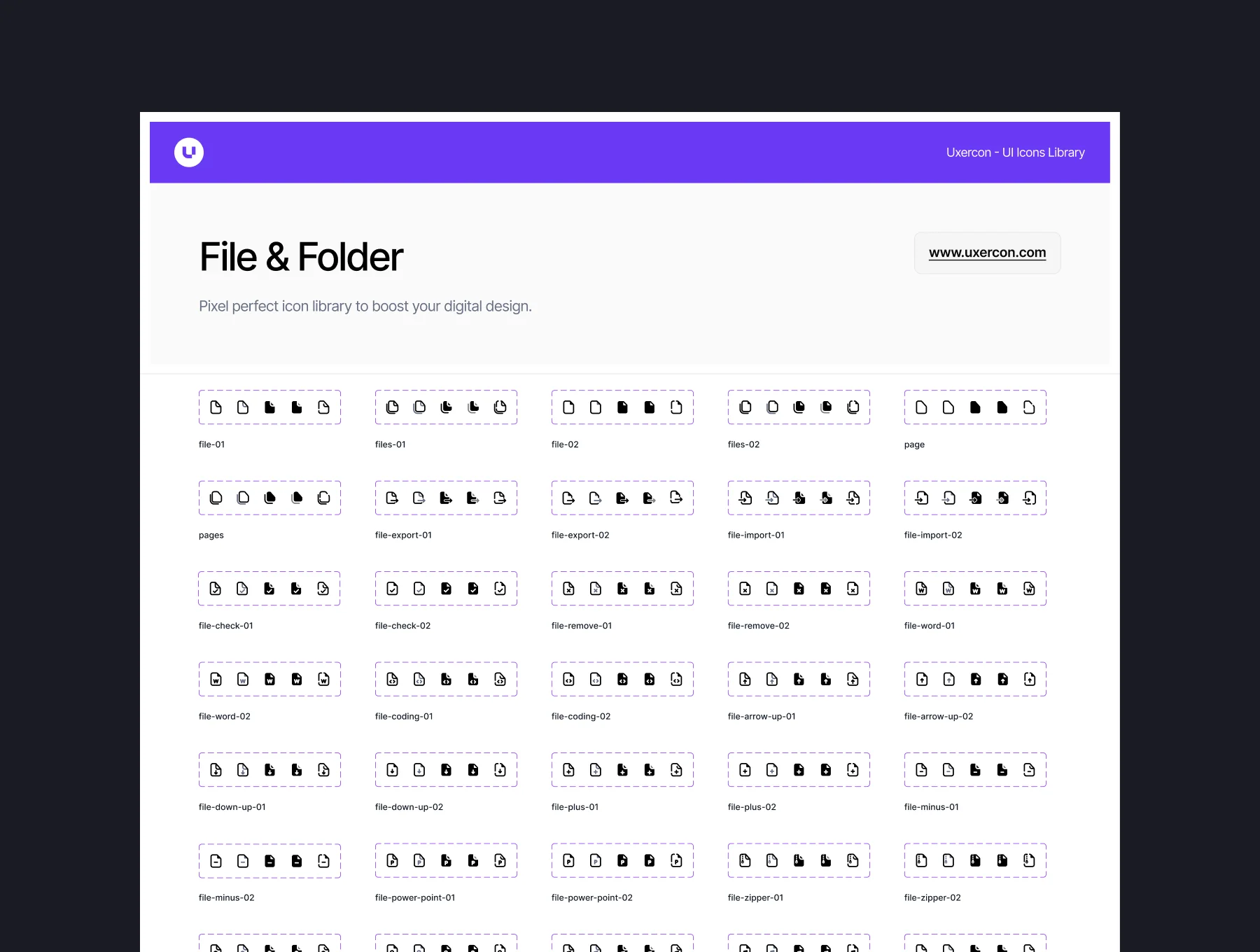 File & Folder - Uxercon Icon Pack 5