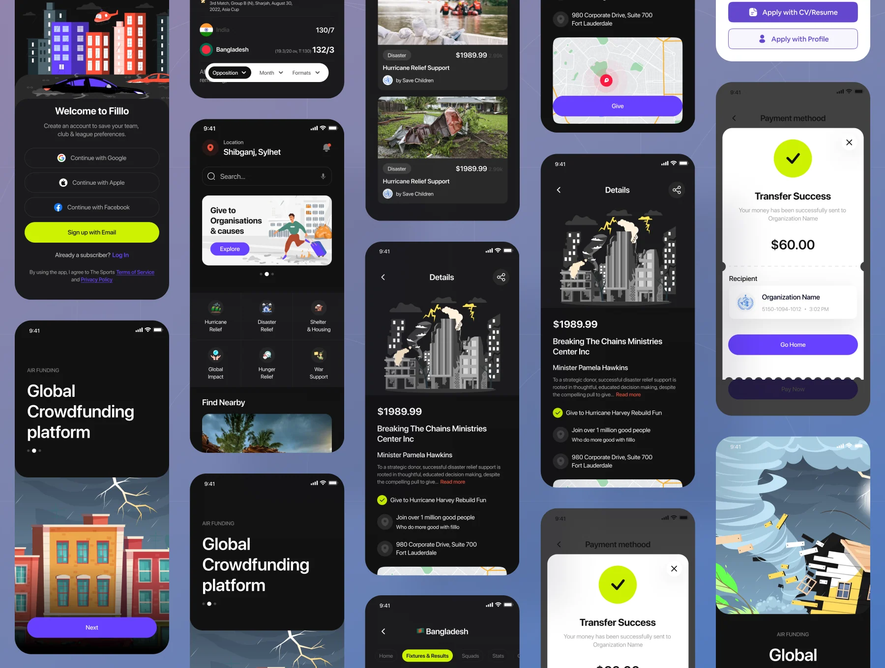 Filllo Crowdfunding App UI Kit 6