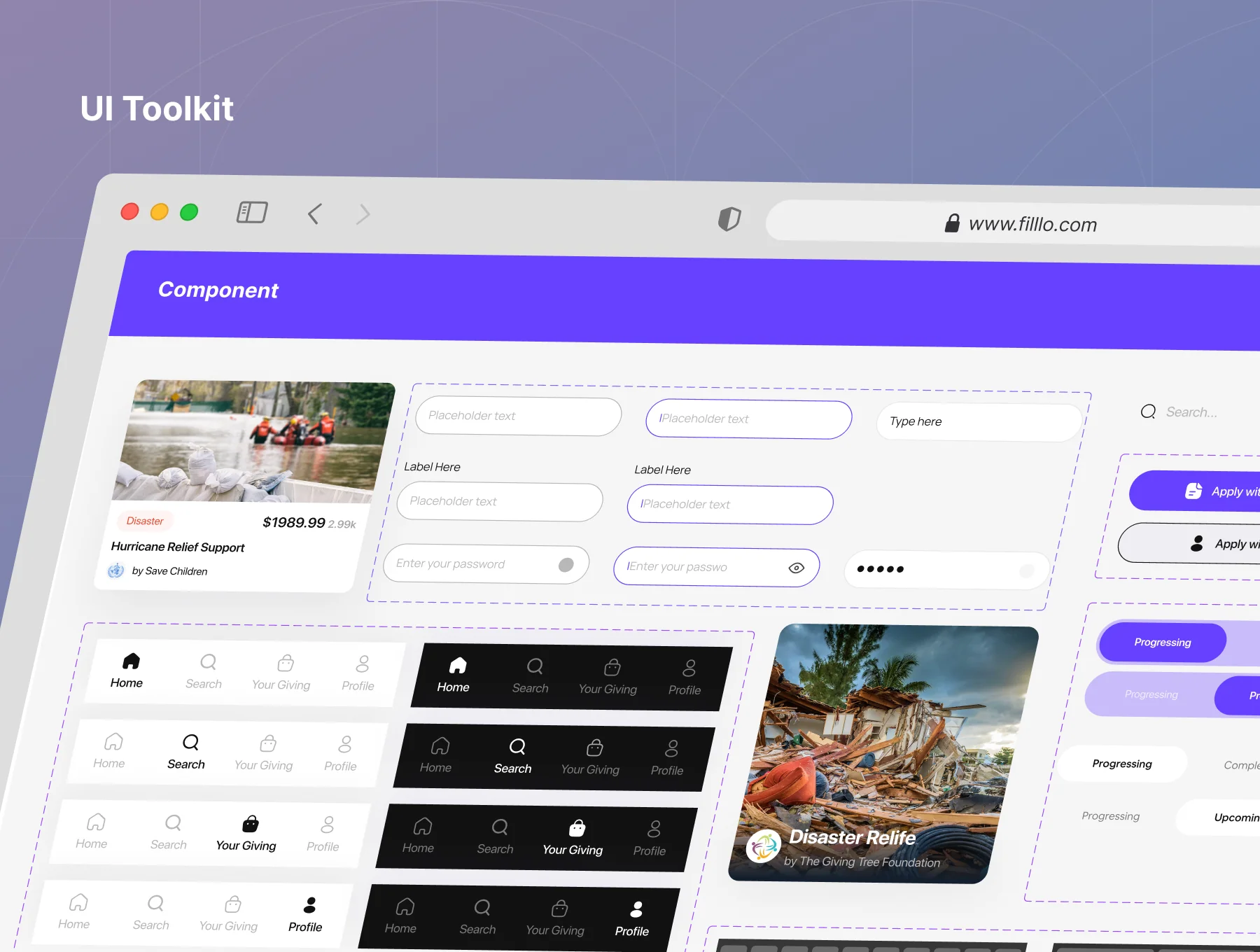 Filllo Crowdfunding App UI Kit 8