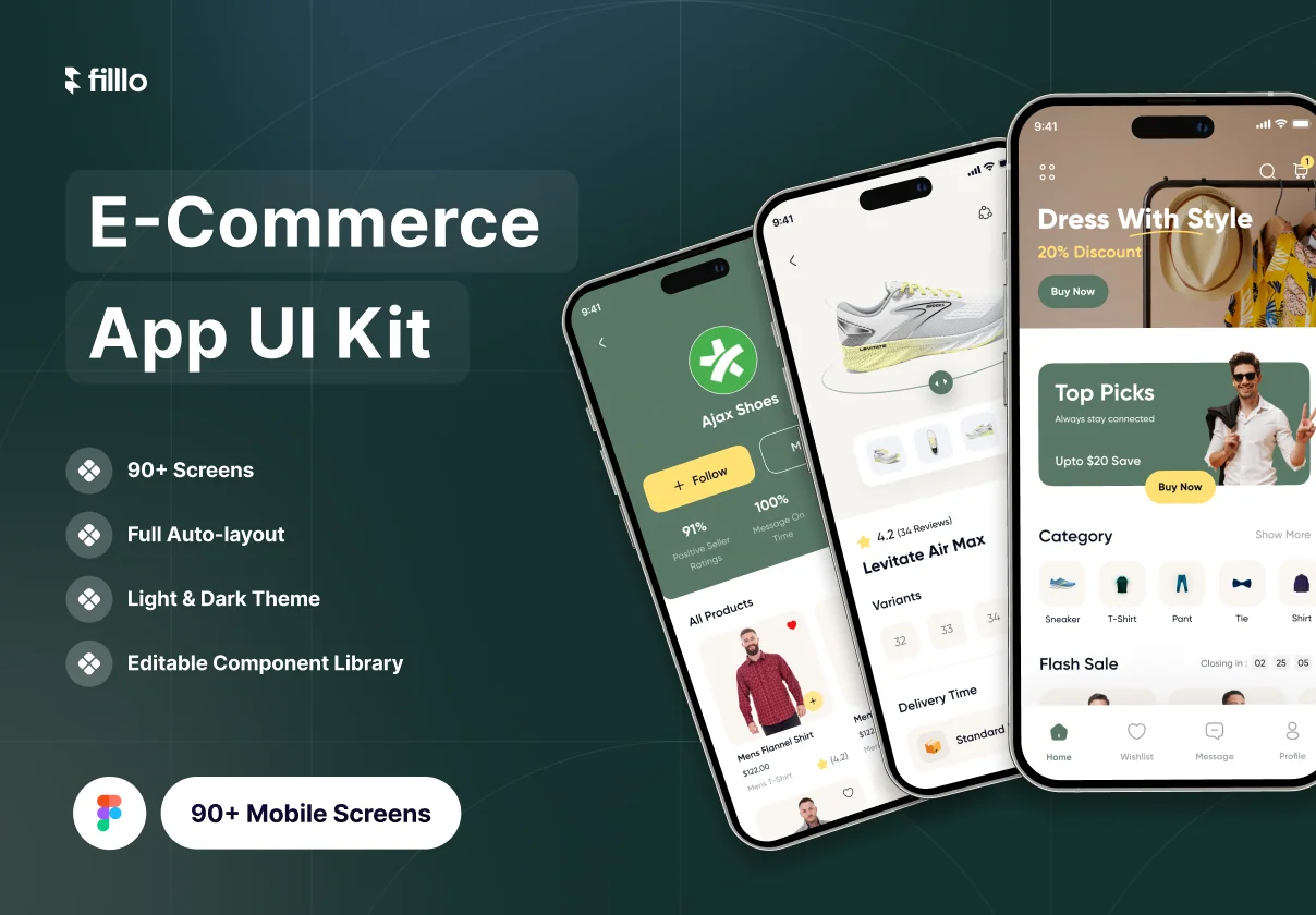 Filllo E-commerce App UI Kit