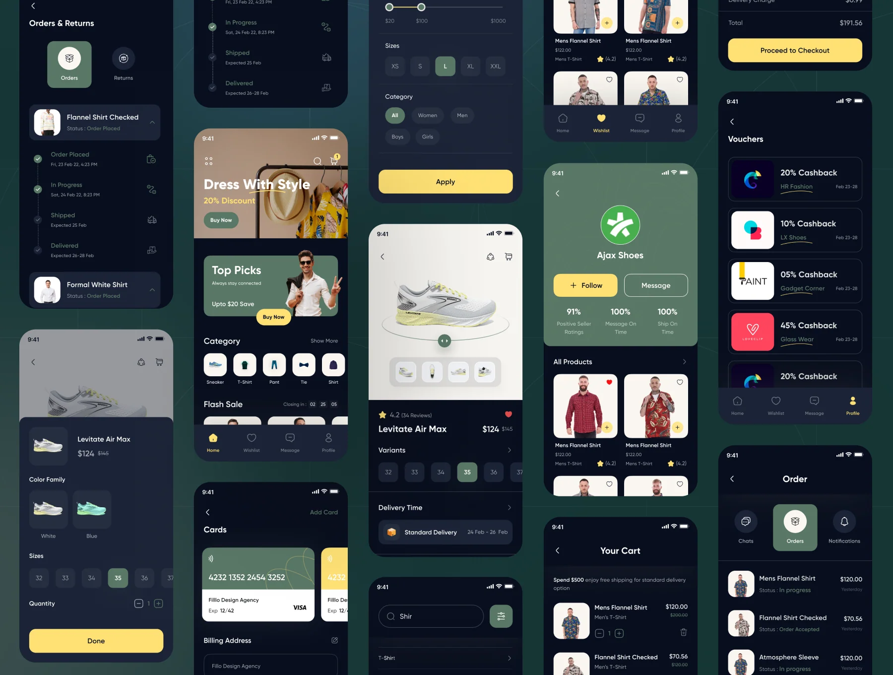 Filllo E-commerce App UI Kit 4