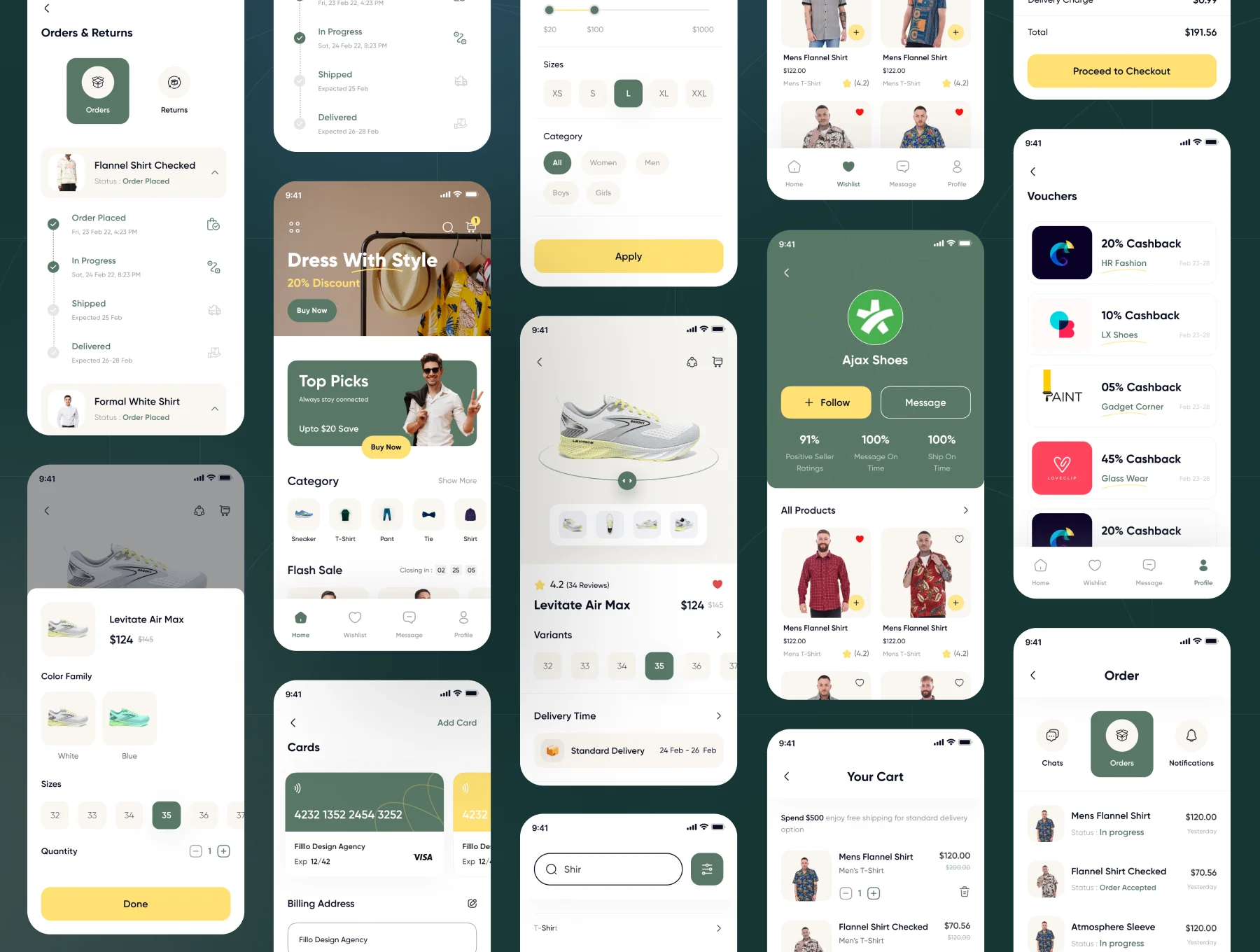 Filllo E-commerce App UI Kit 6
