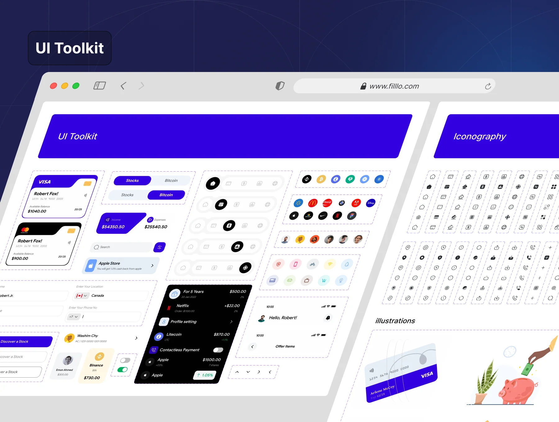 Filllo Finance App UI Kit 8