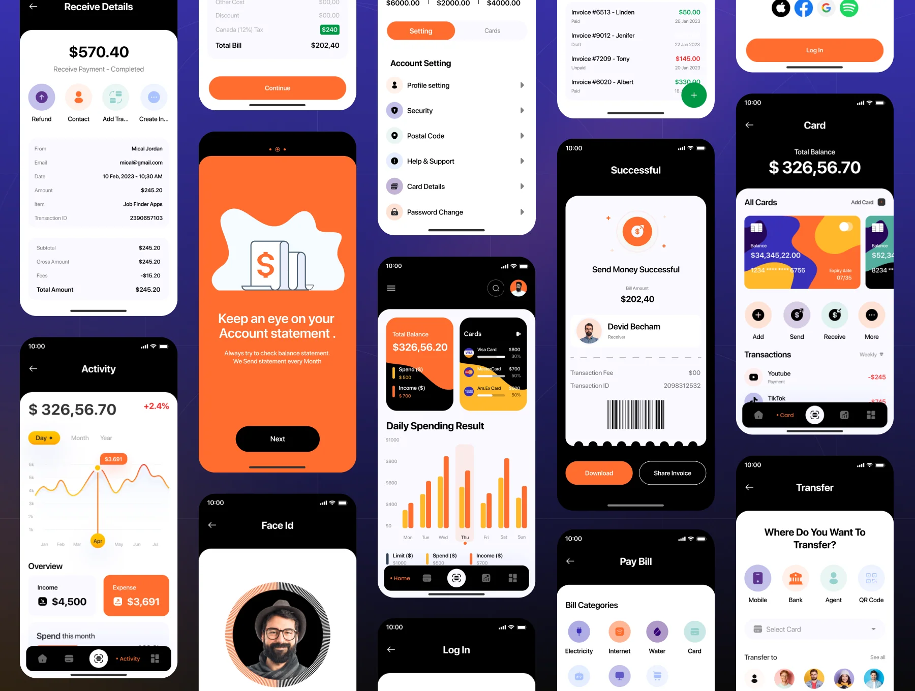 Filllo Fintech App UI Kit 4