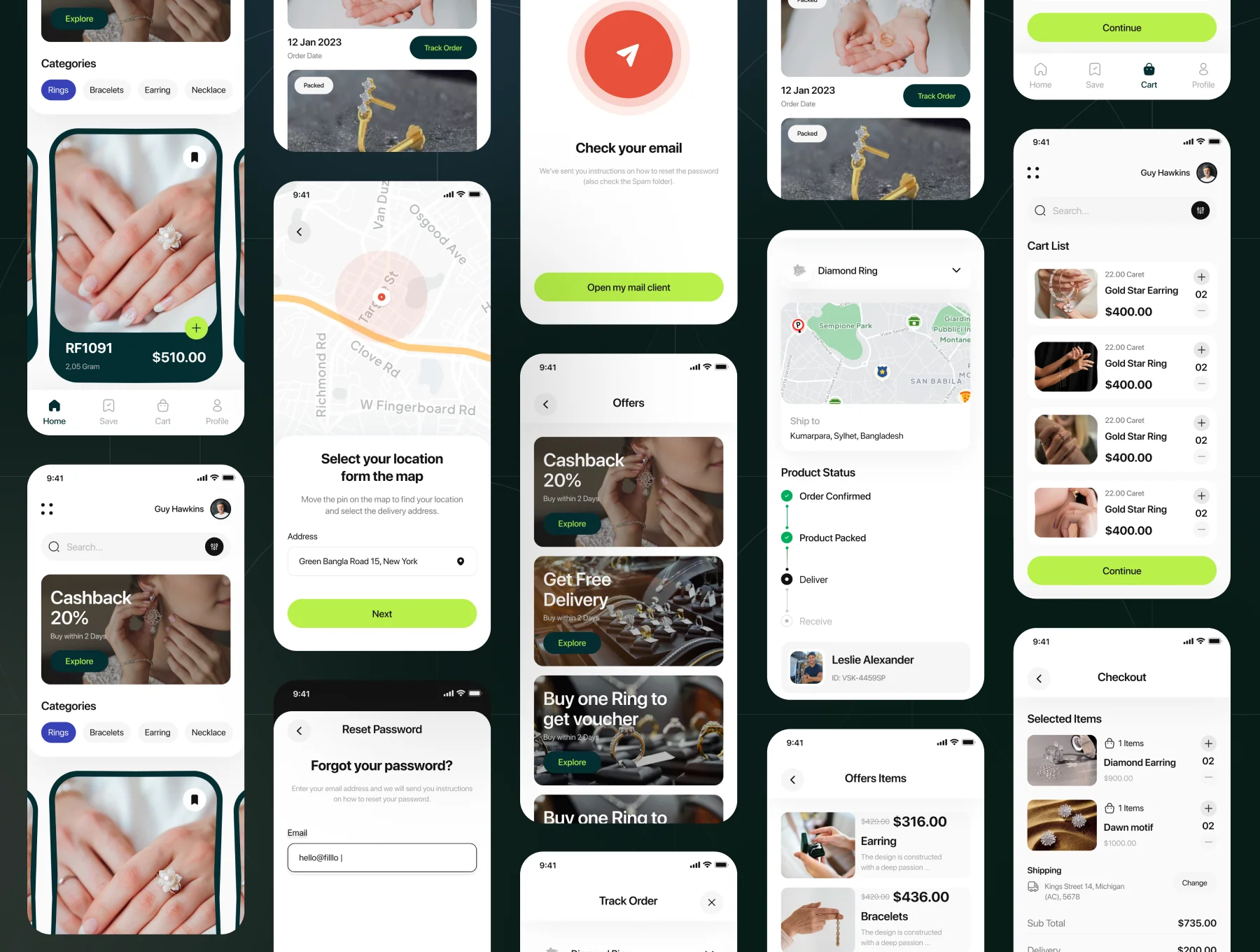 Filllo Jewellery Shop App UI Kit 4