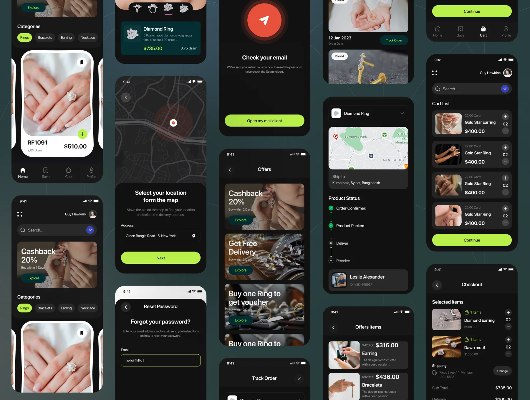 Filllo Jewellery Shop App UI Kit 6