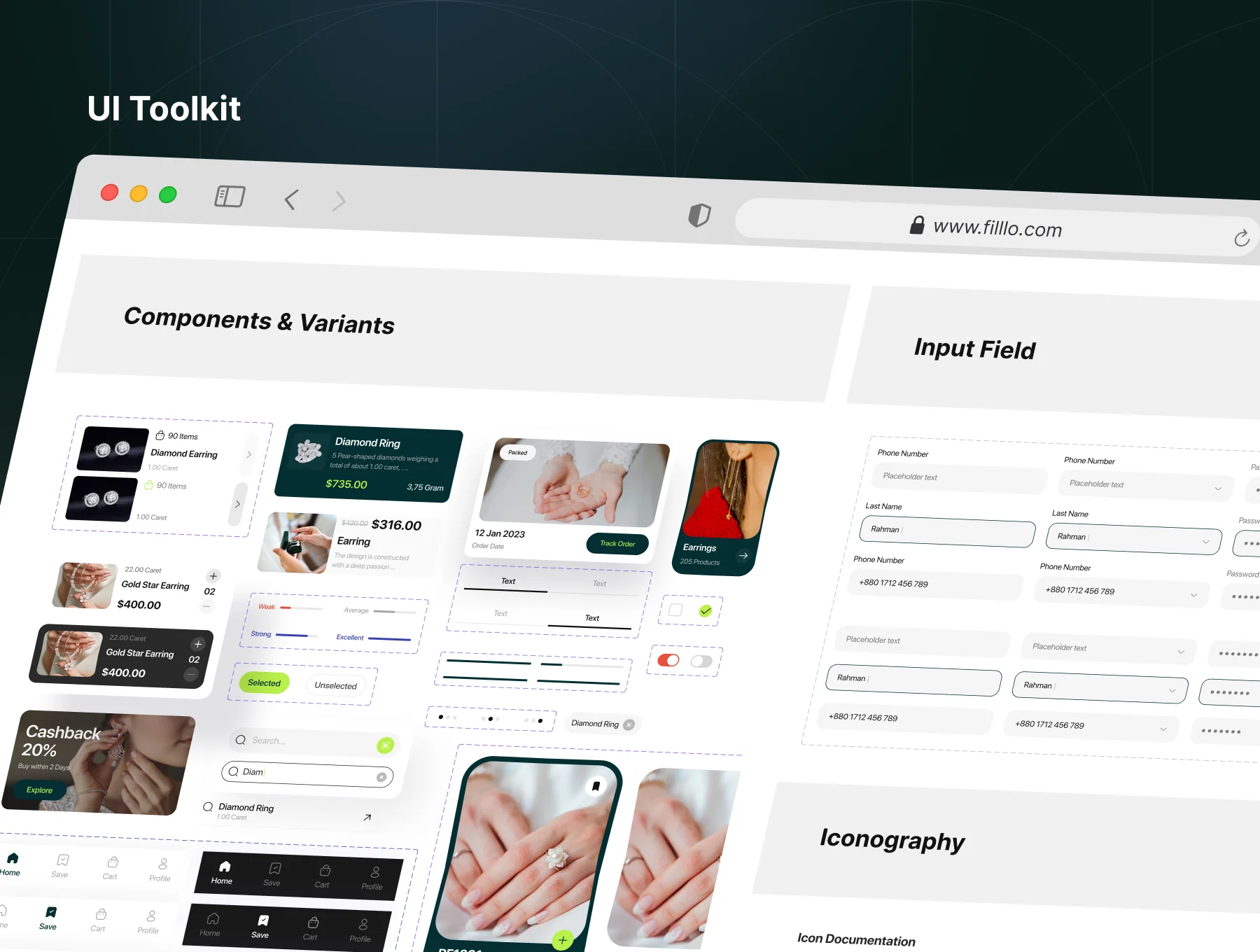 Filllo Jewellery Shop App UI Kit 8
