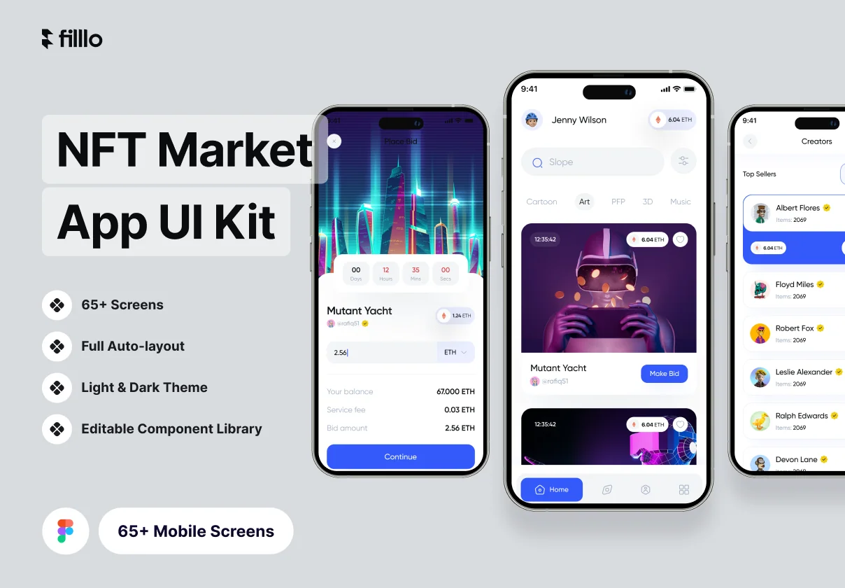Filllo NFT Market UI Kit
