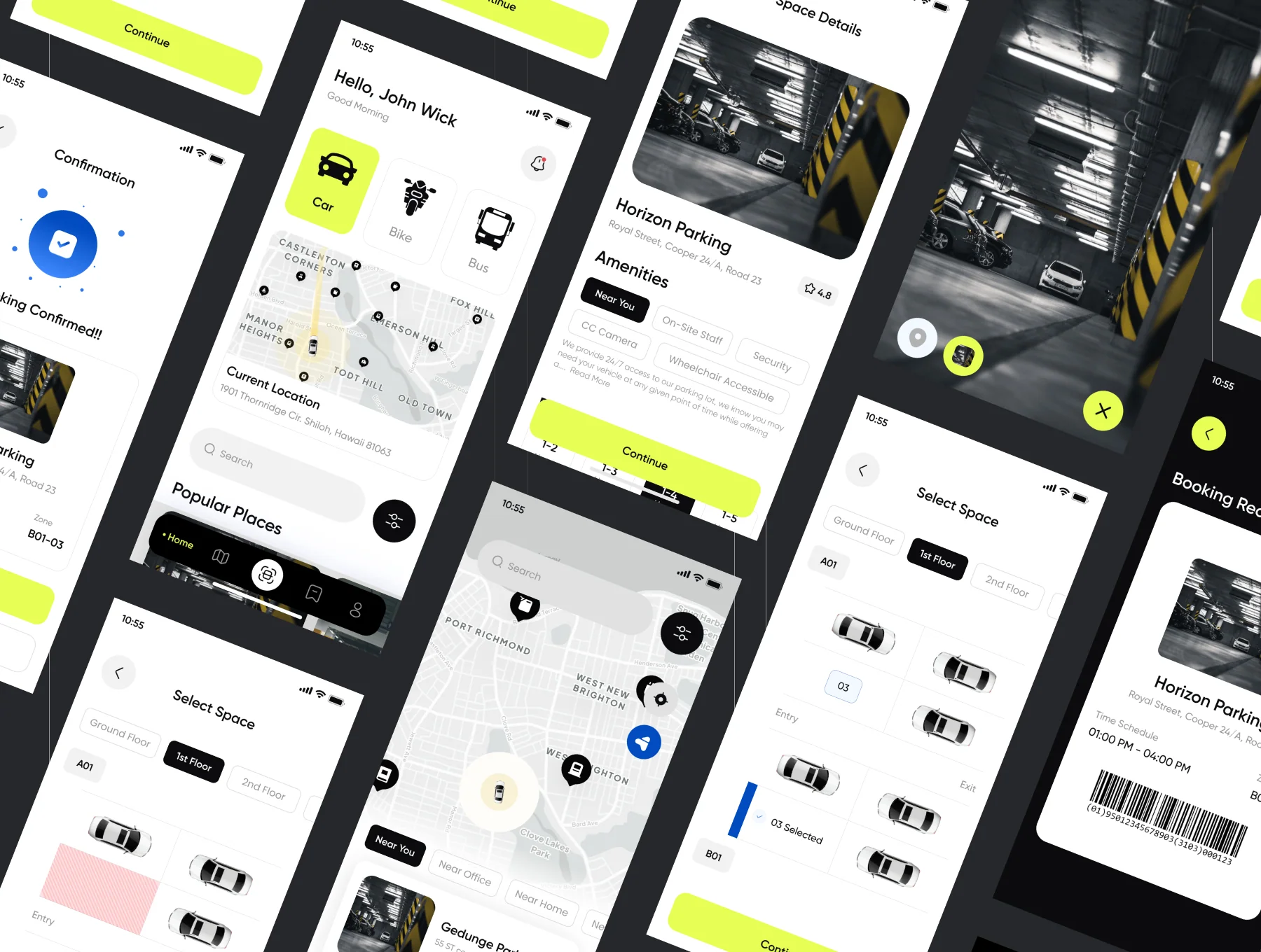 Filllo Parking Space Booking App UI Kit 4