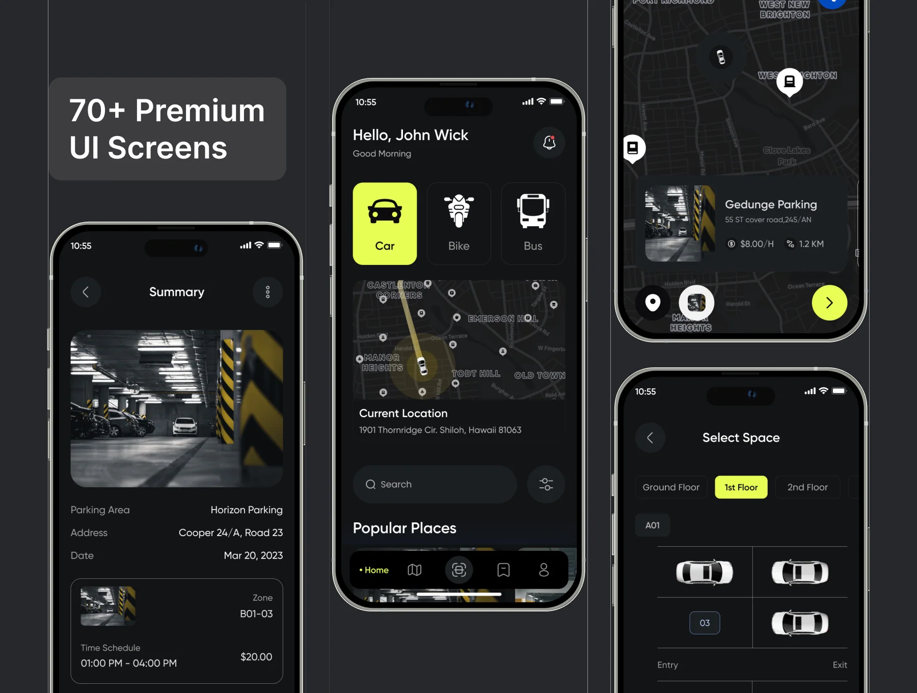 Filllo Parking Space Booking App UI Kit 5