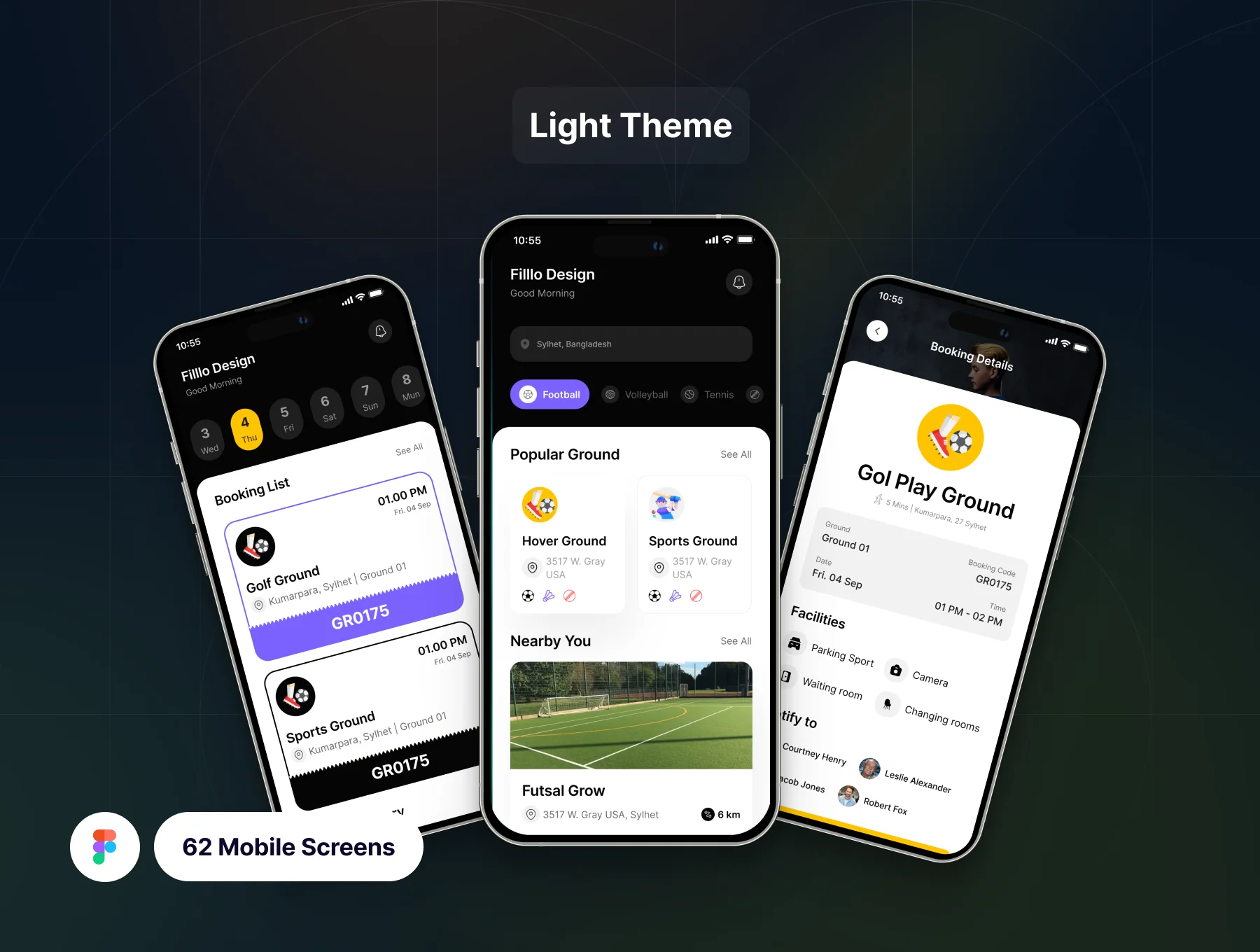 Filllo Playground Booking App UI Kit 3