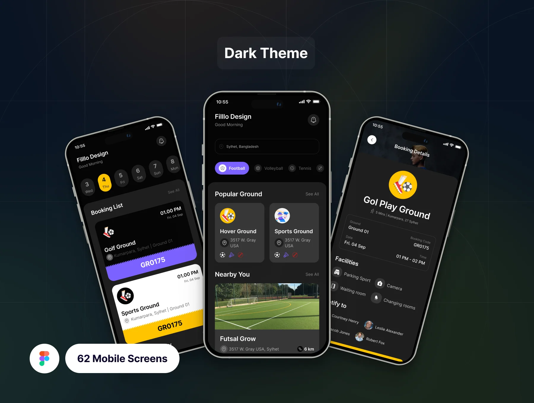 Filllo Playground Booking App UI Kit 5