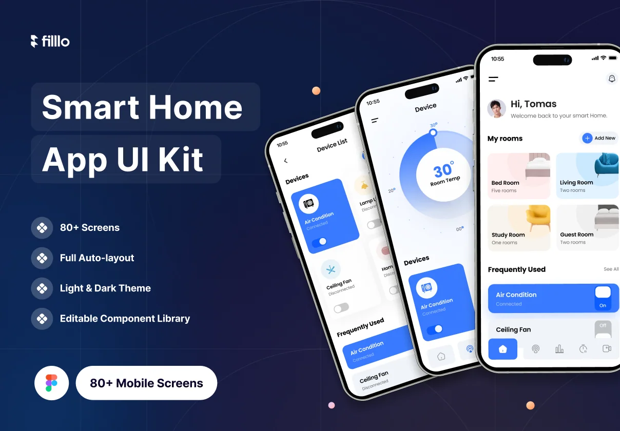 Filllo Smart Home App UI Kit
