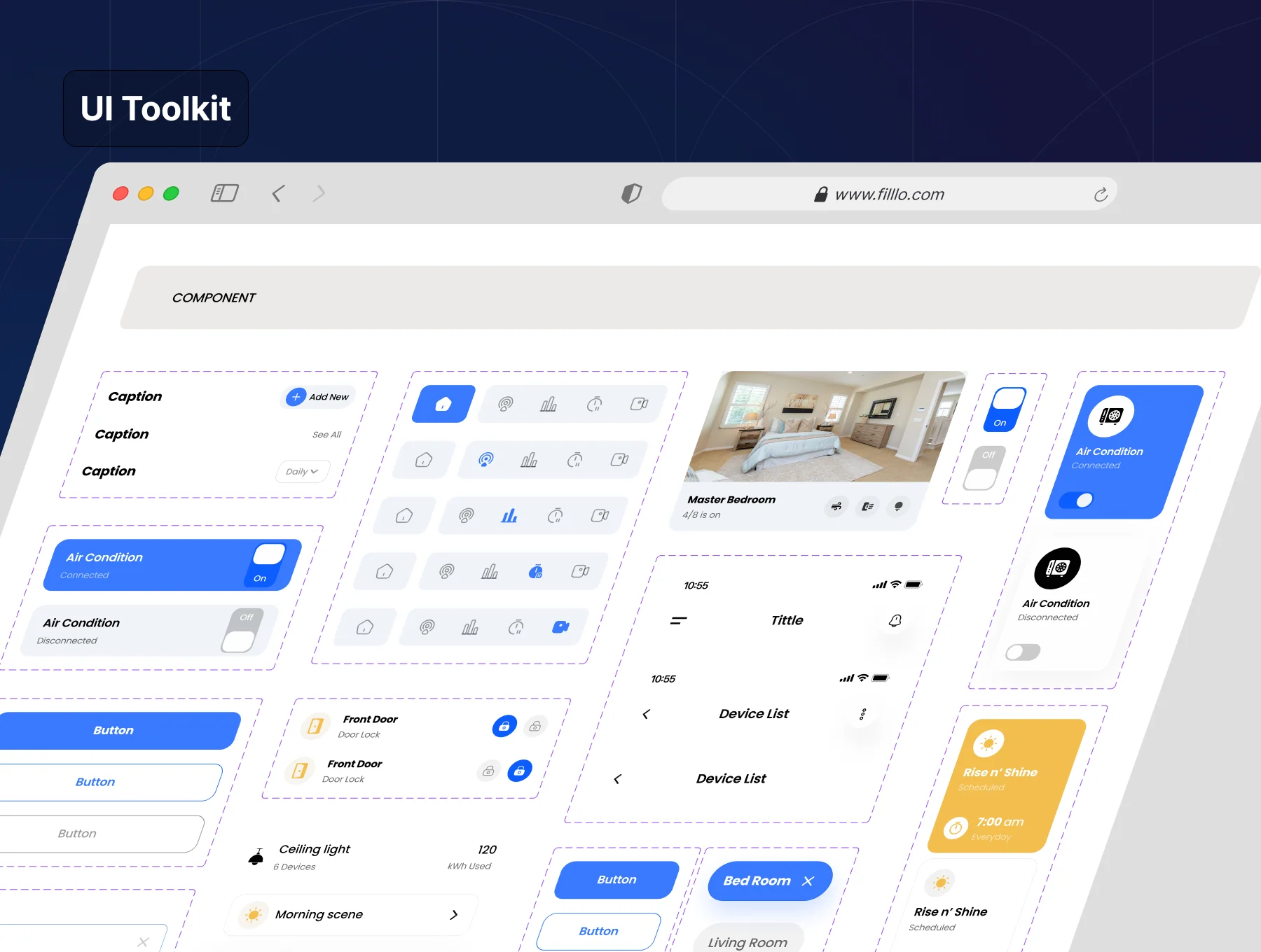 Filllo Smart Home App UI Kit 8