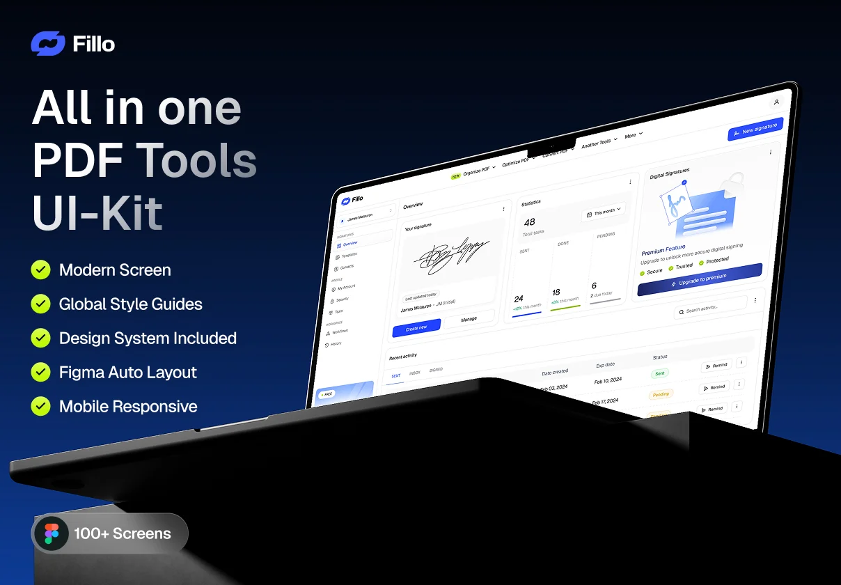 Fillo - All in One PDF Tools UI Kit