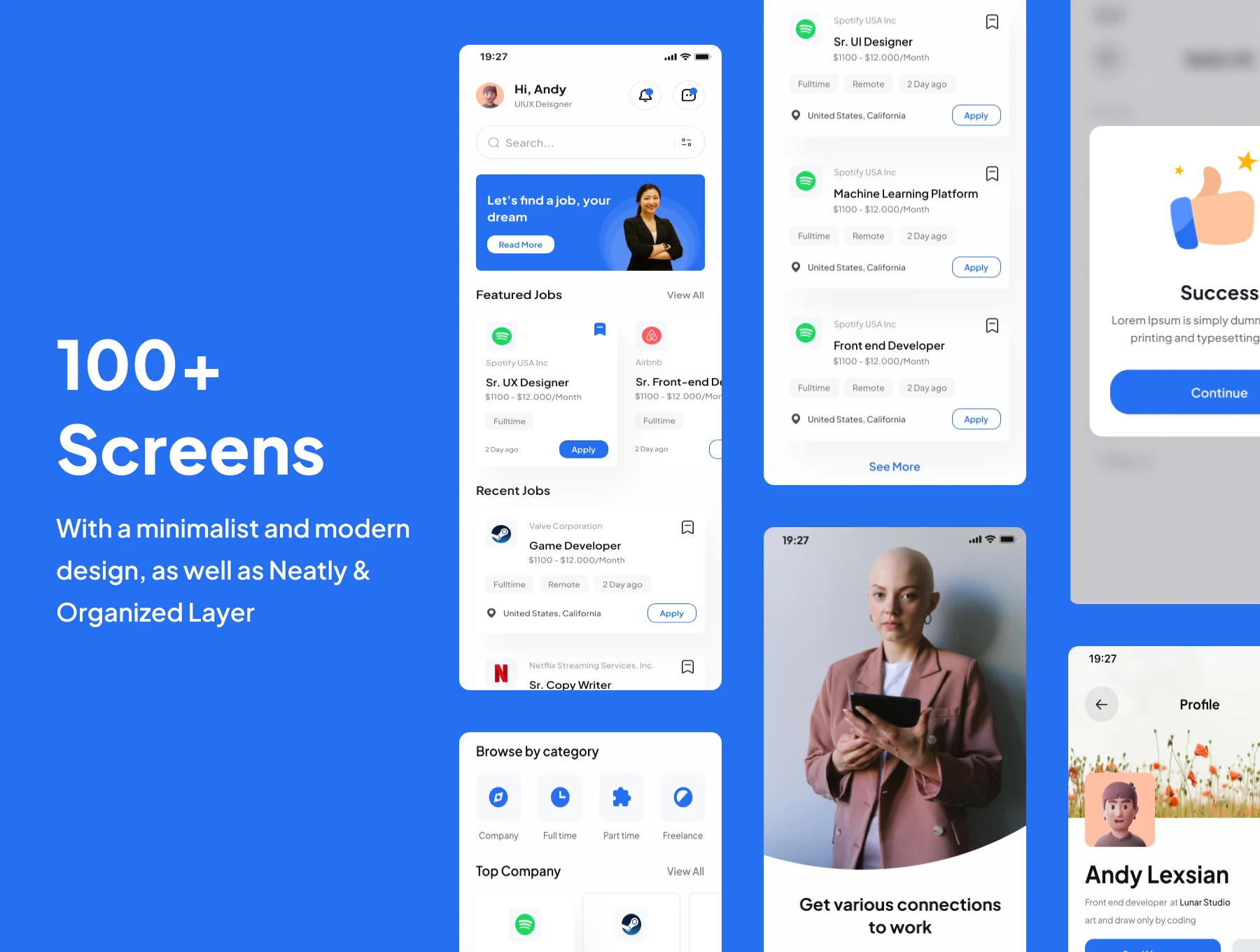 Fin Jobs - Jobs Finder App UI Kits 2