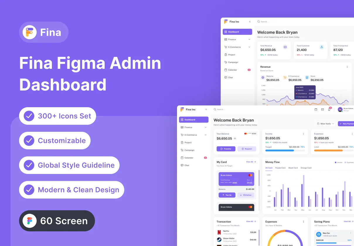 Fina Dashboard Kit