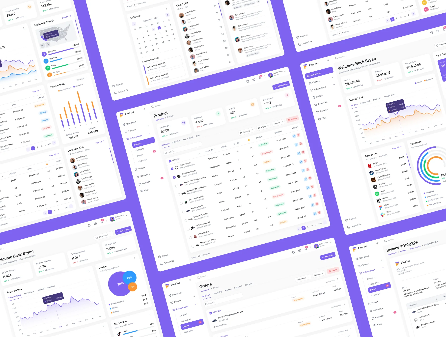 Fina Dashboard Kit 6