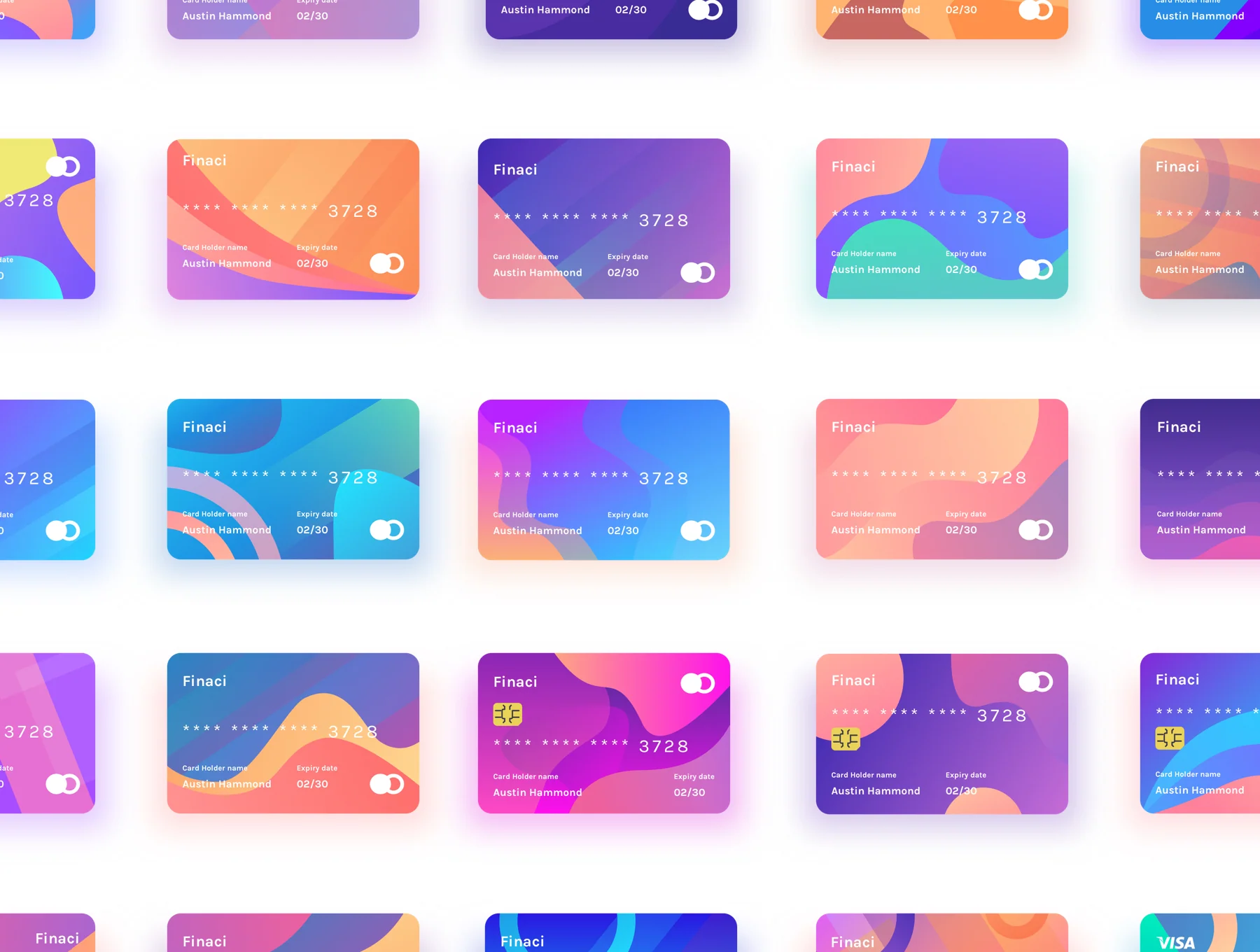 Finaci Financial debit/credit ui card 3