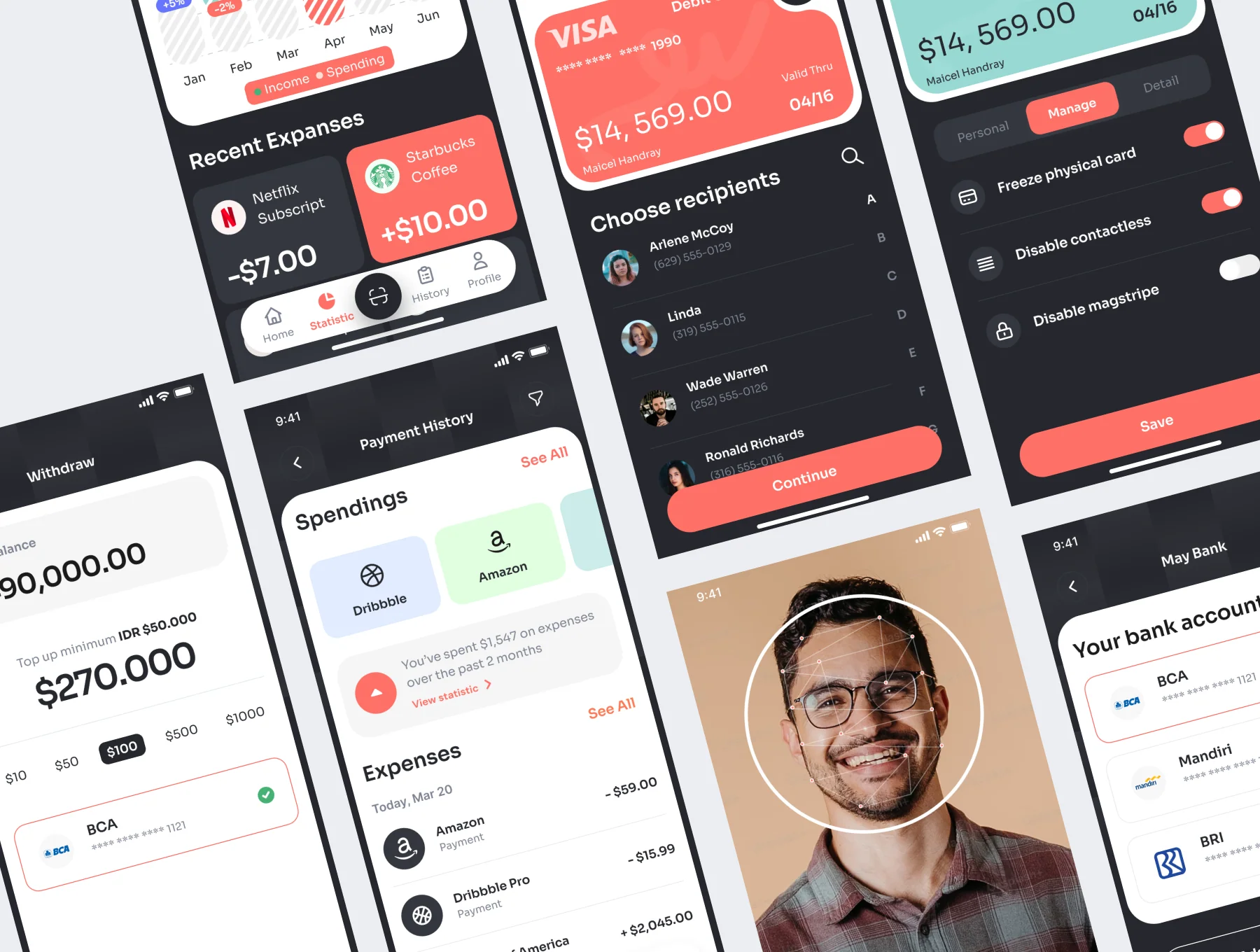 Finafin - Finance & Digital Payment App UI Kit 5