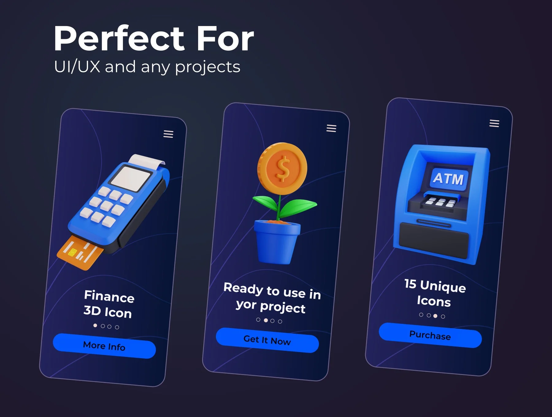 Finance 3D Icon Set 4