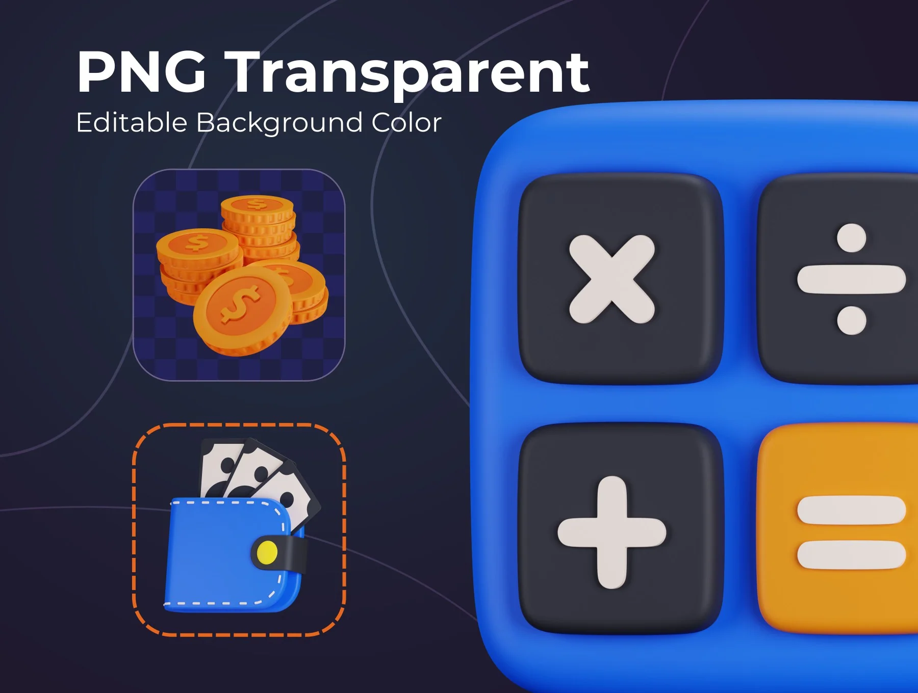 Finance 3D Icon Set 6