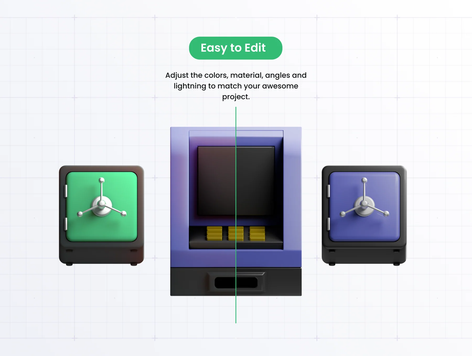 Finance 3D Icons Set 3