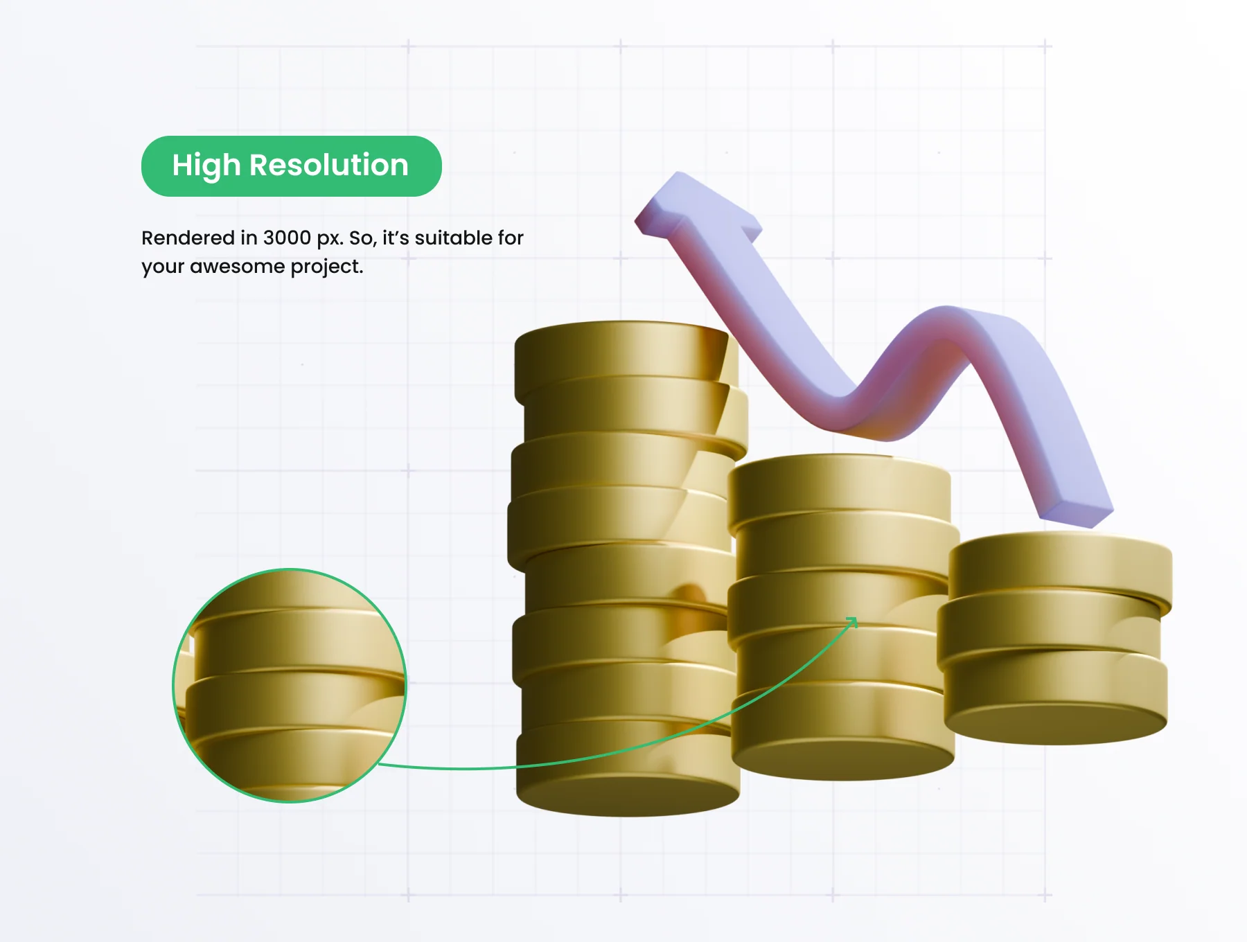 Finance 3D Icons Set 4