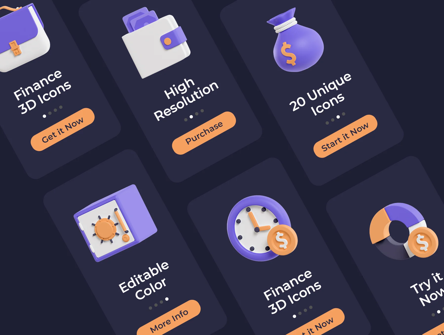 Finance 3D Icons 5