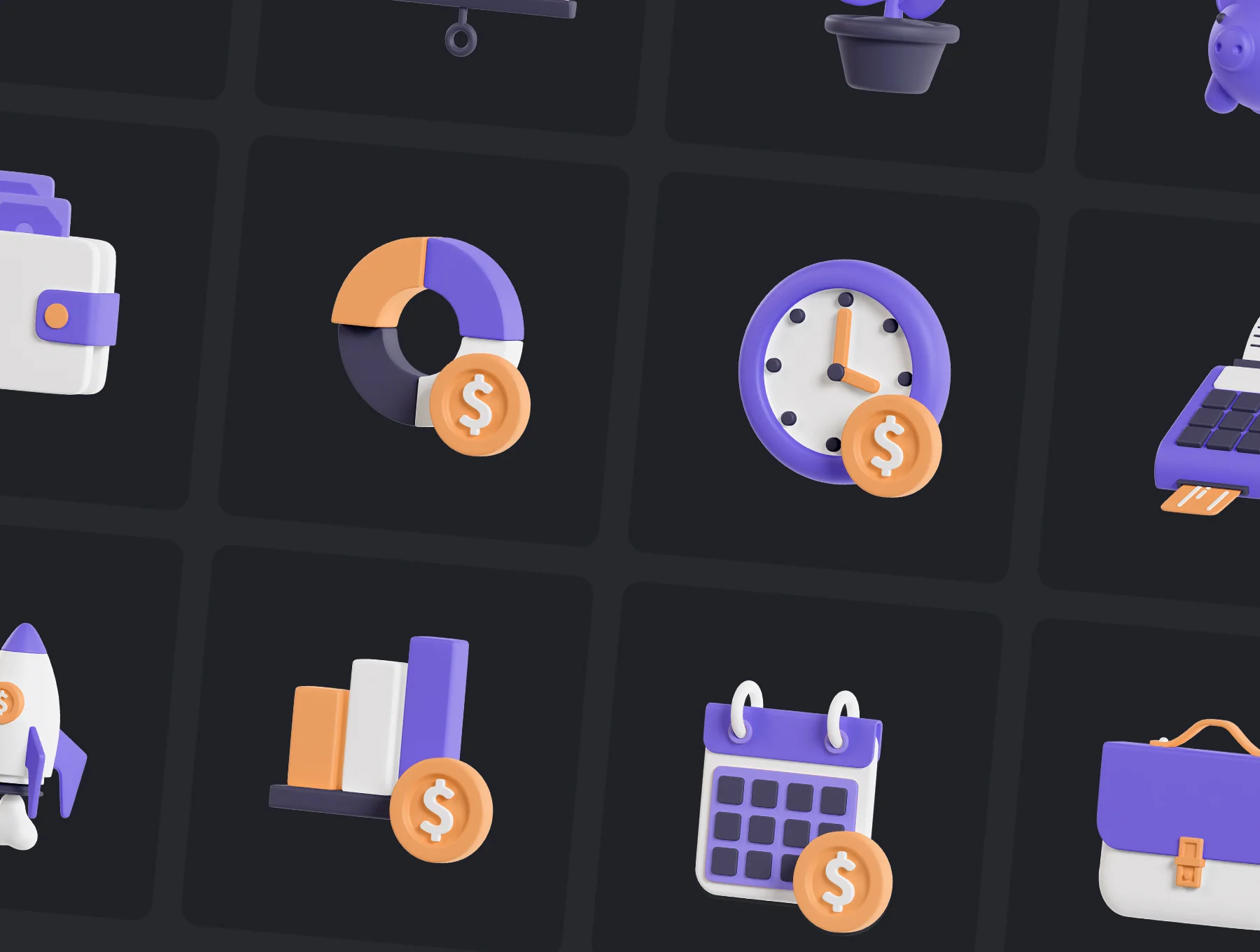 Finance 3D Icons 7