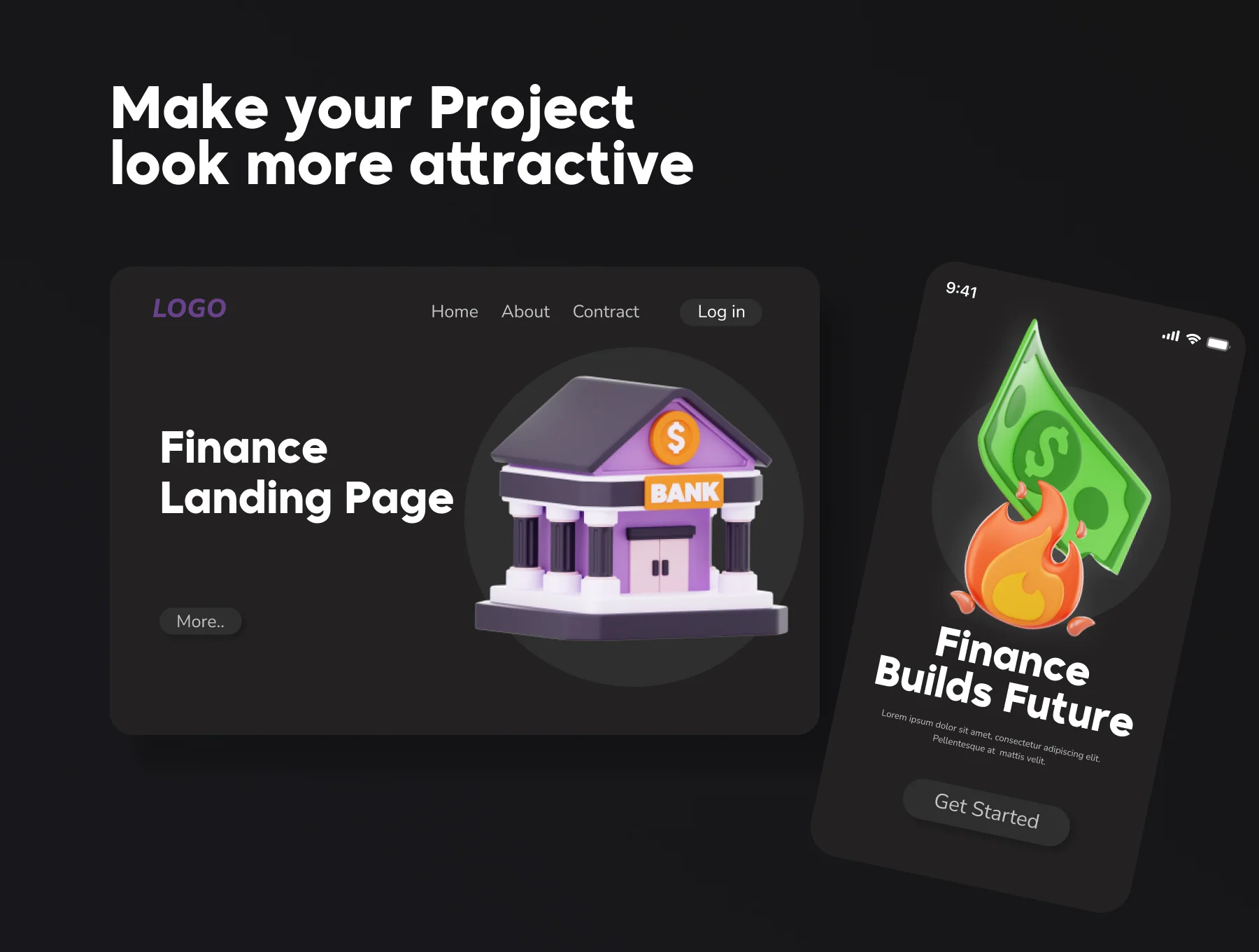 Finance 3D Illustration Pack 4