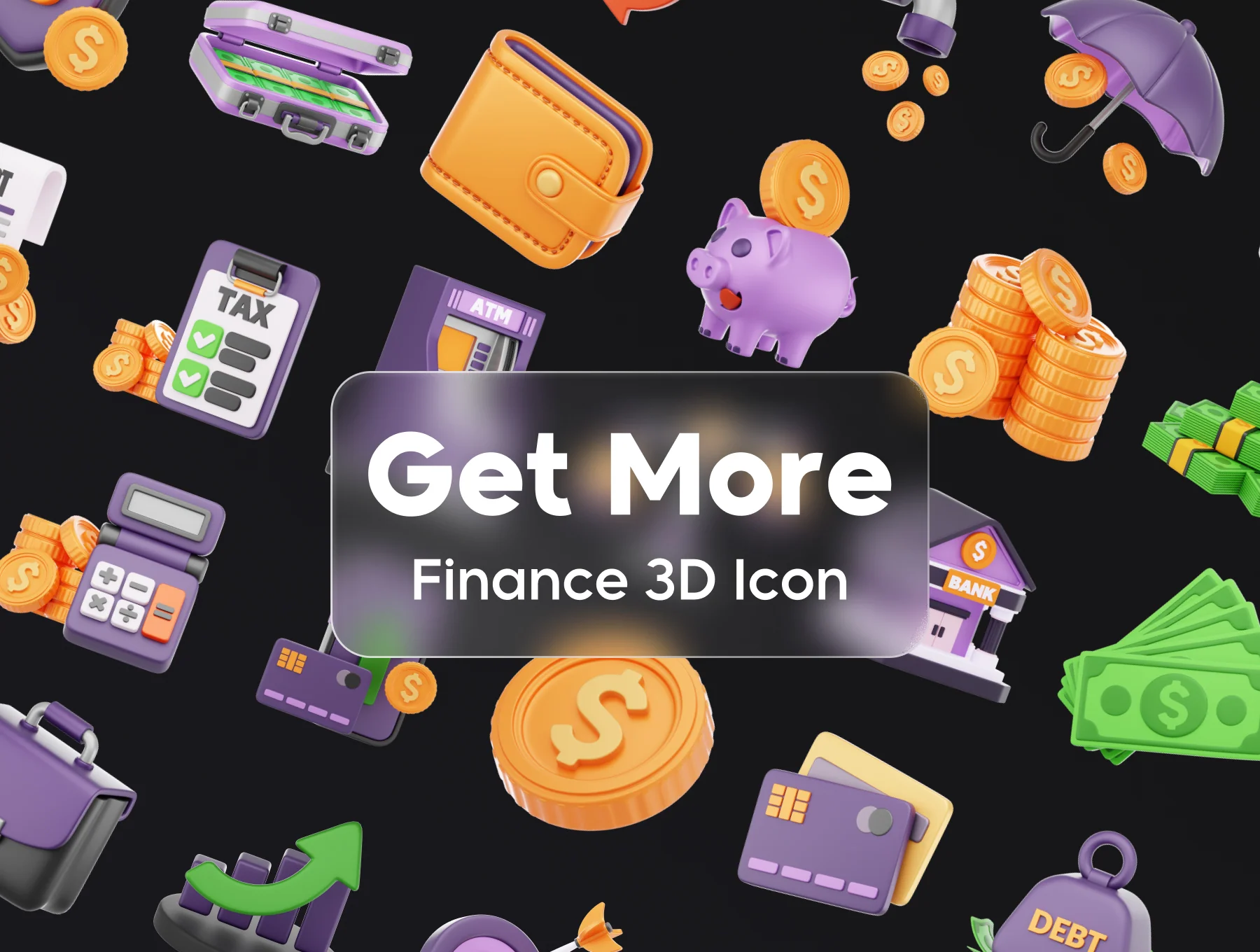 Finance 3D Illustration Pack 5