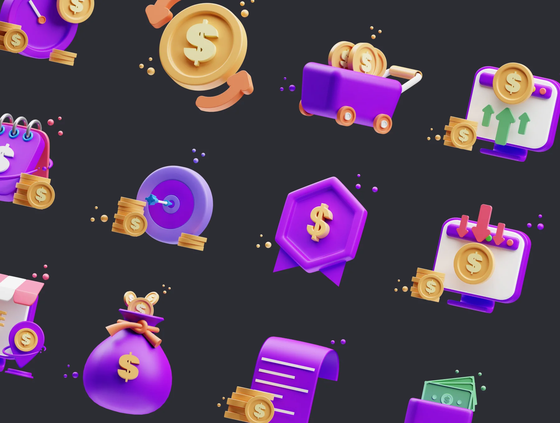 Finance 3D Illustration 5